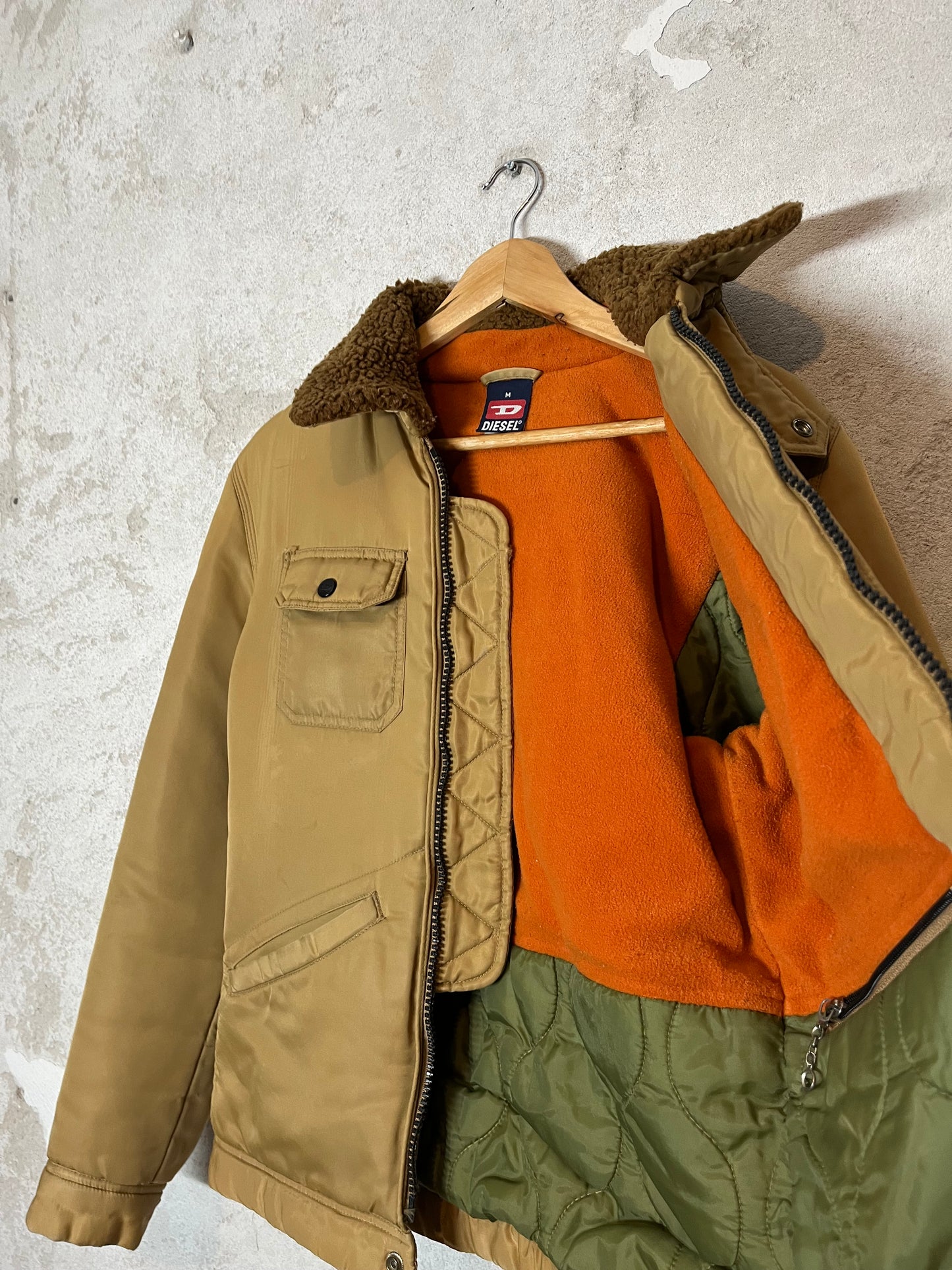 Diesel vintage sherpa jacket - S