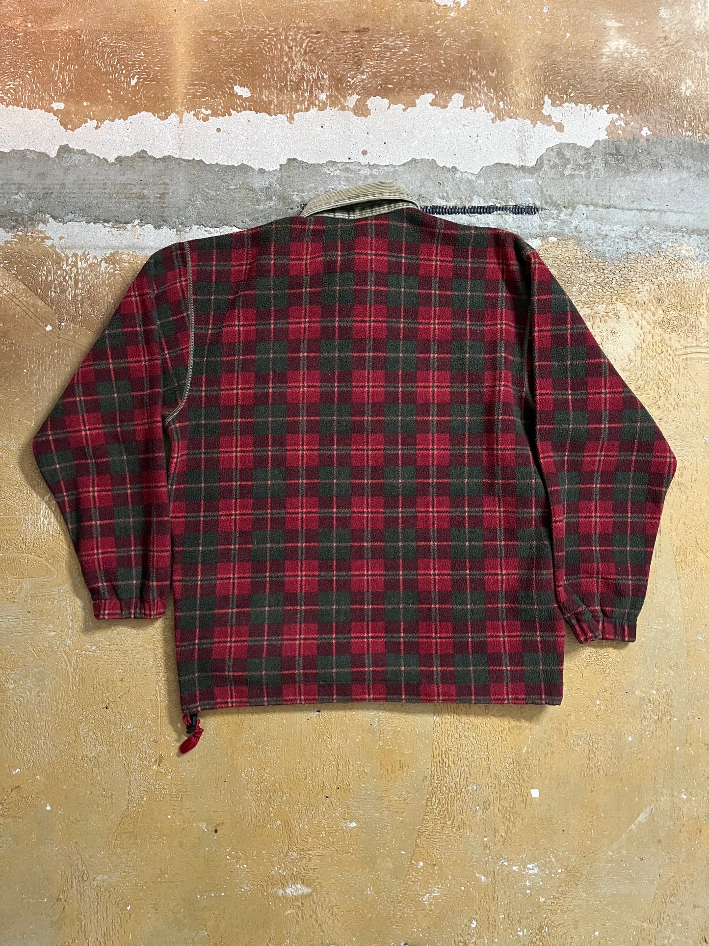 Lacoste vintage rare fleece polo longsleeve - L