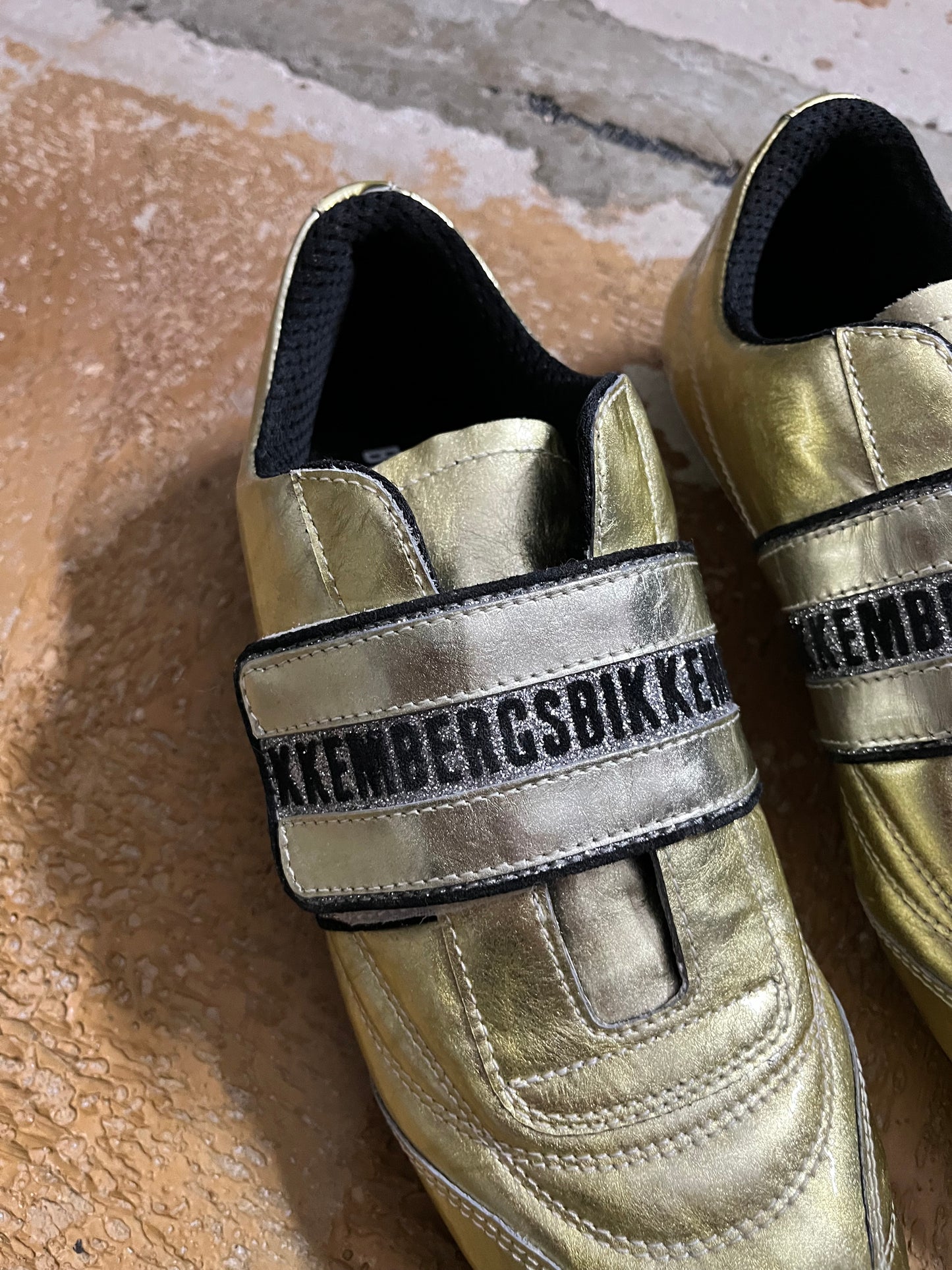 Dirk Bikkembergs gold shoes NEW - 40