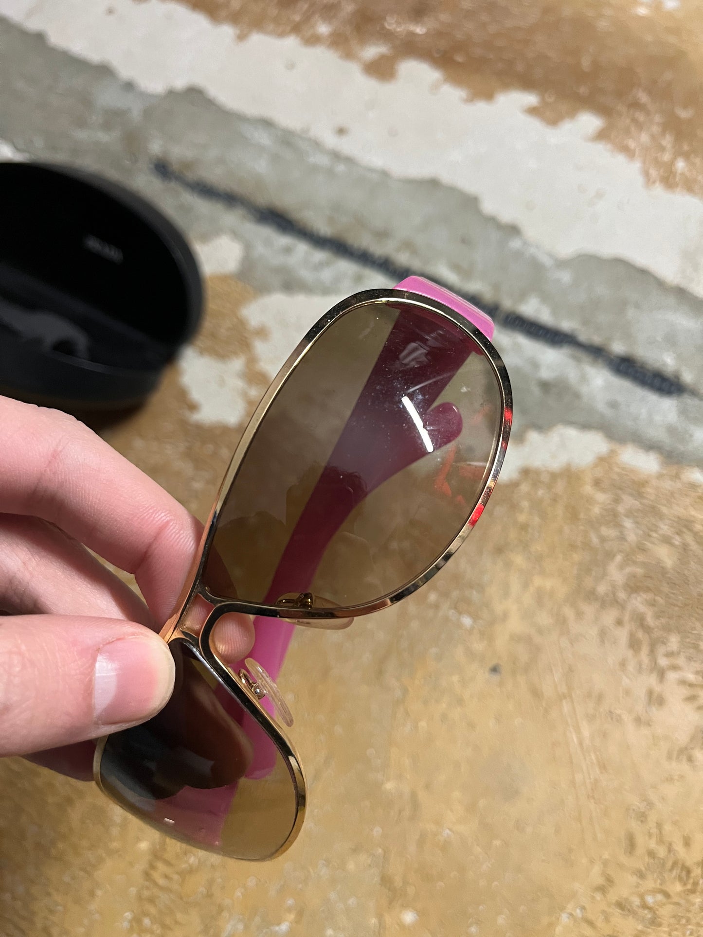 Vintage Prada pink sunglasses with box