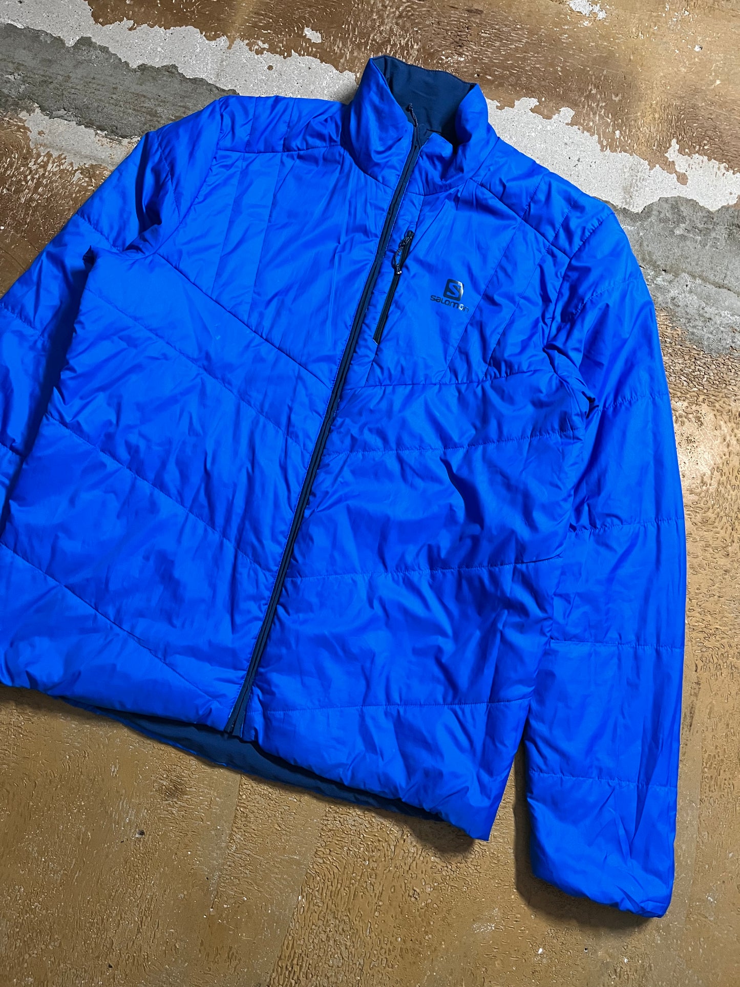 Salomon reversible down hiking jacket - L