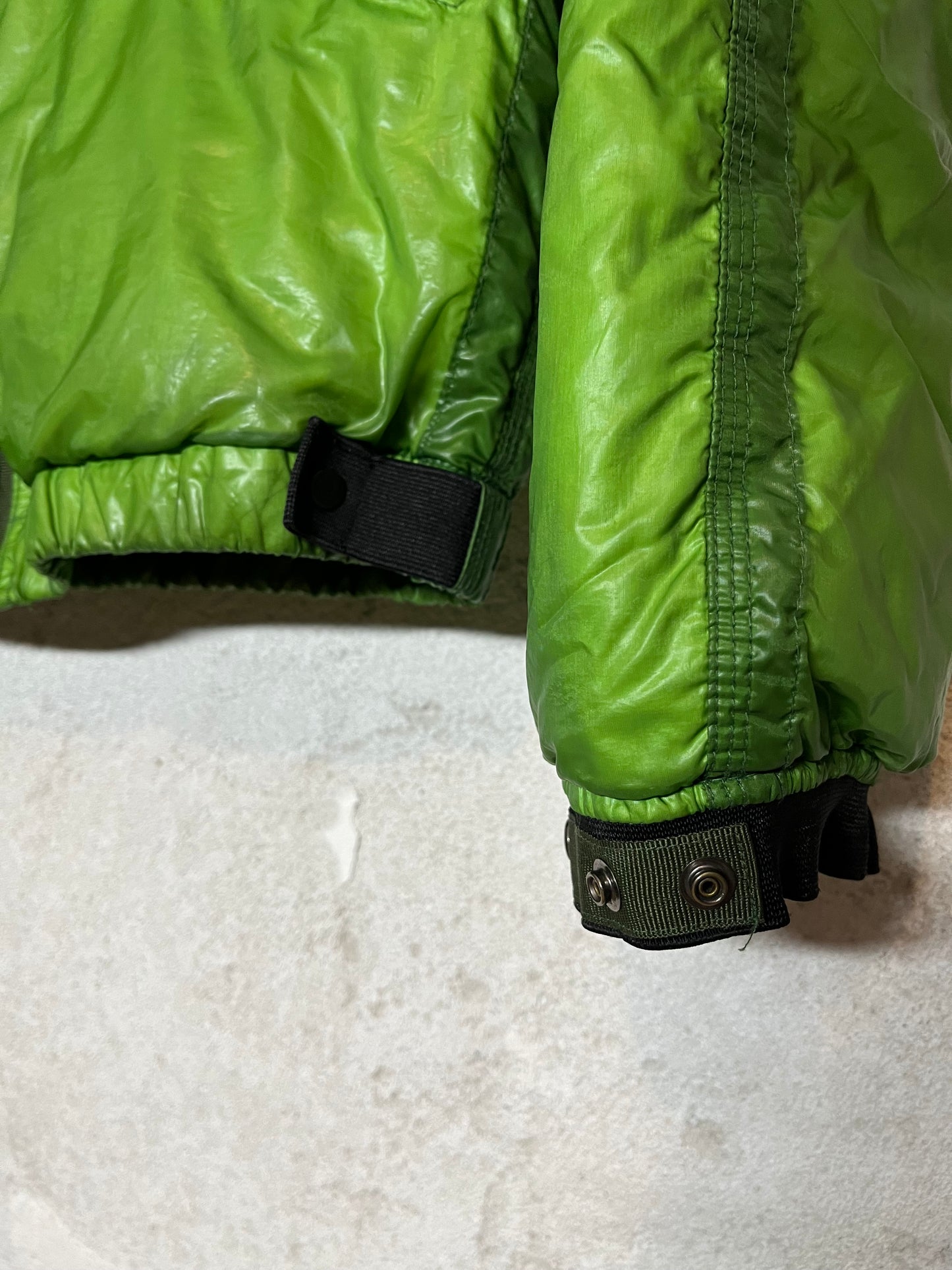 Stone Island 2007 mesh badge puffer down jacket - S