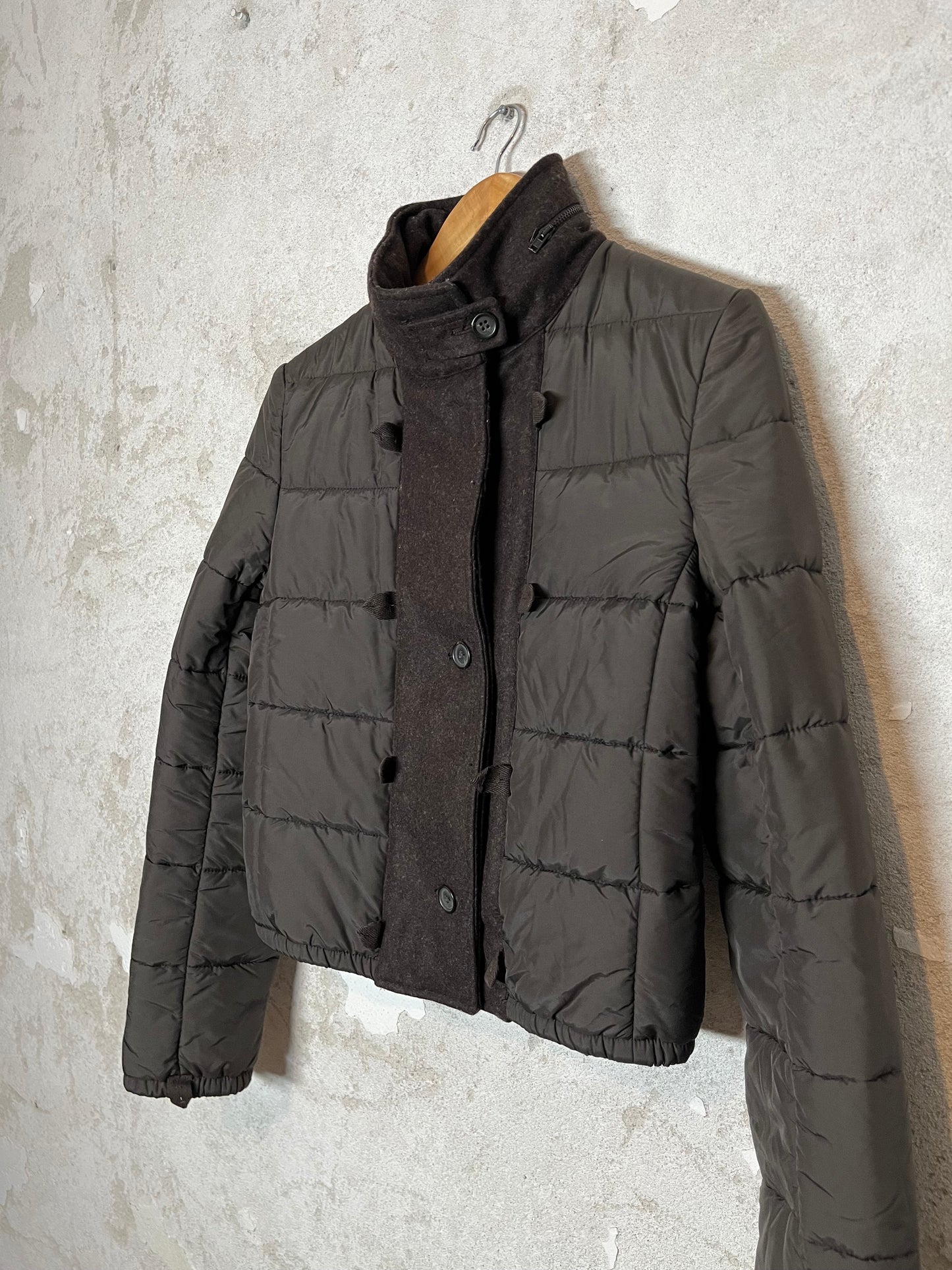 Miu Miu brown puffer jacket - S