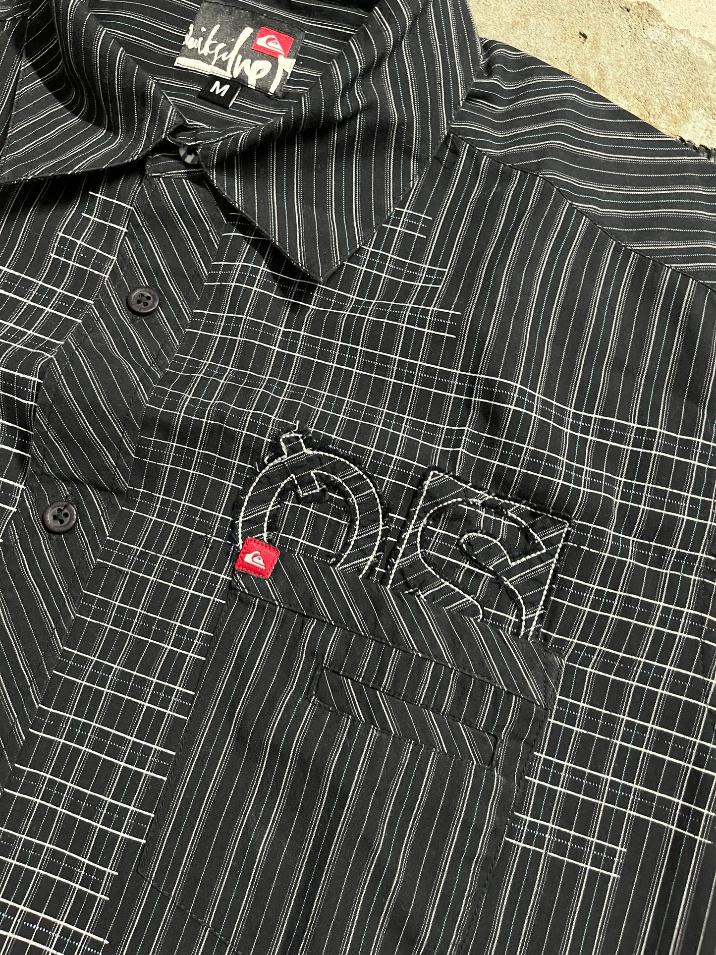 Quiksilver vintage polo tee shirt - M