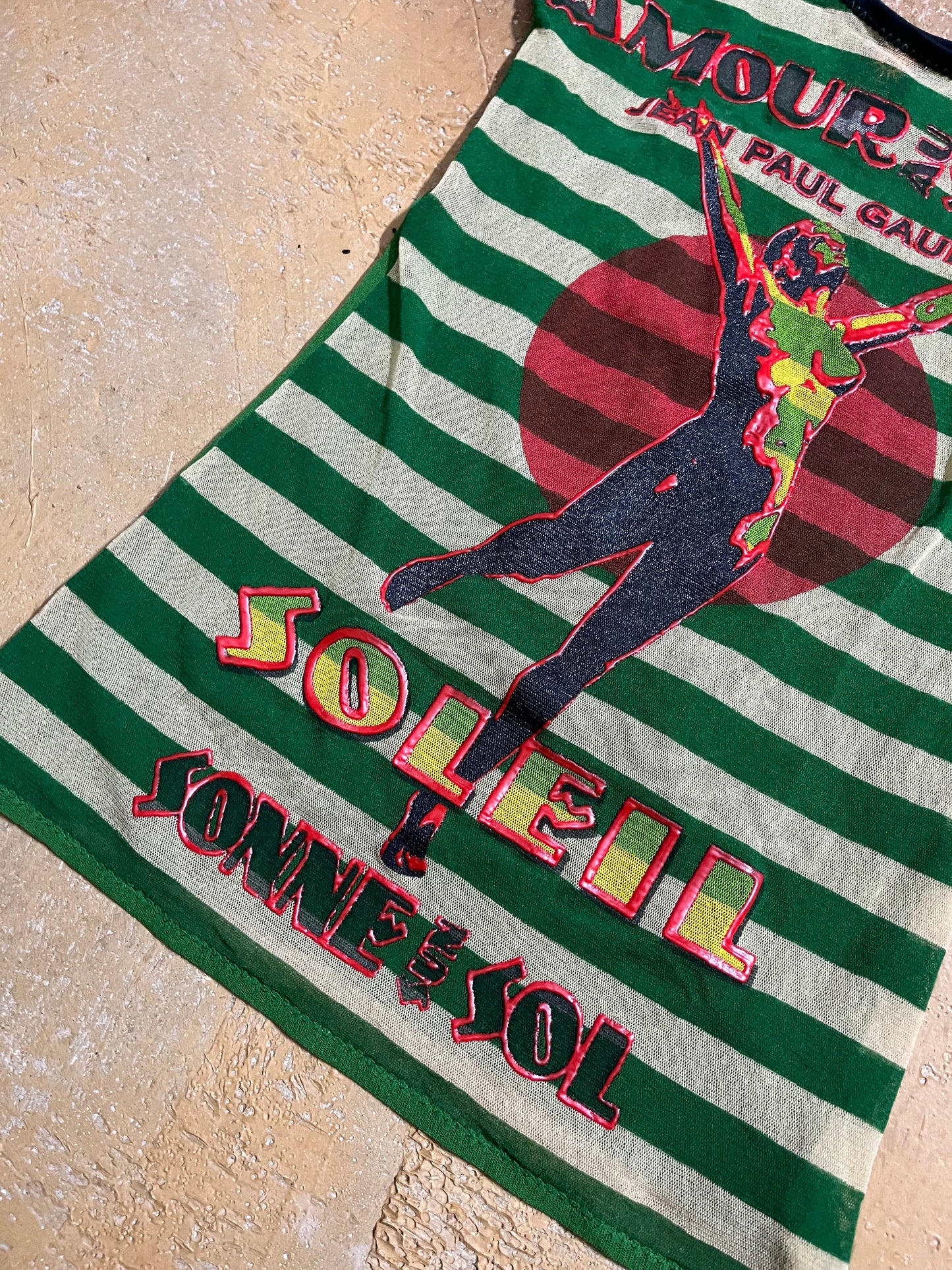Jean Paul Gaultier 90s Soleil mesh top - S