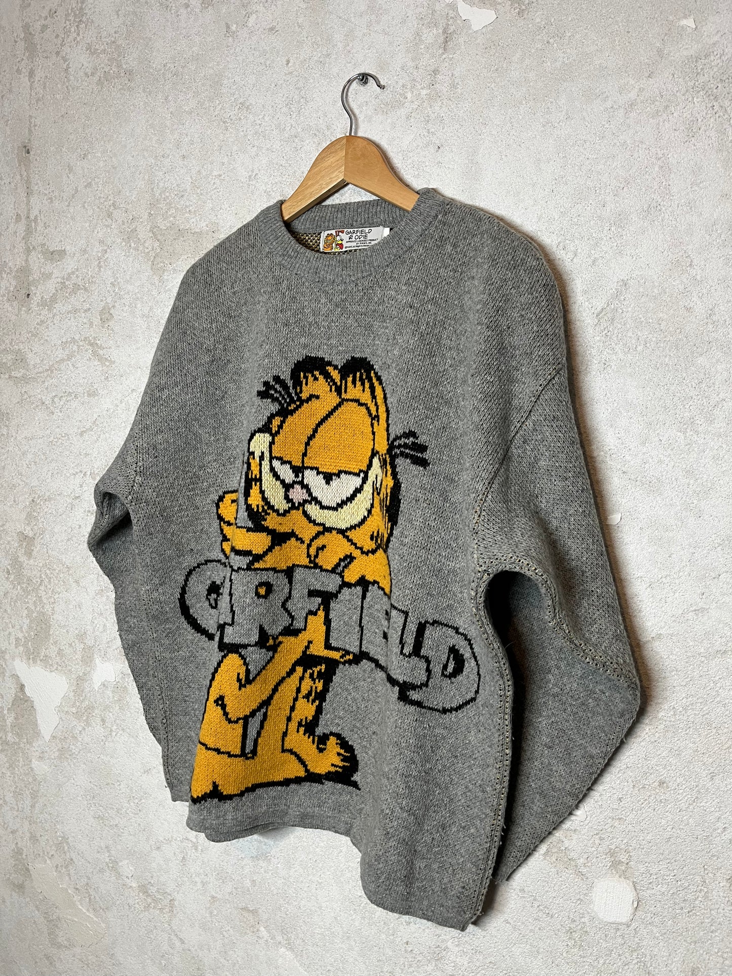 Vintage Garfield collectors heavy knit sweater - L/XL