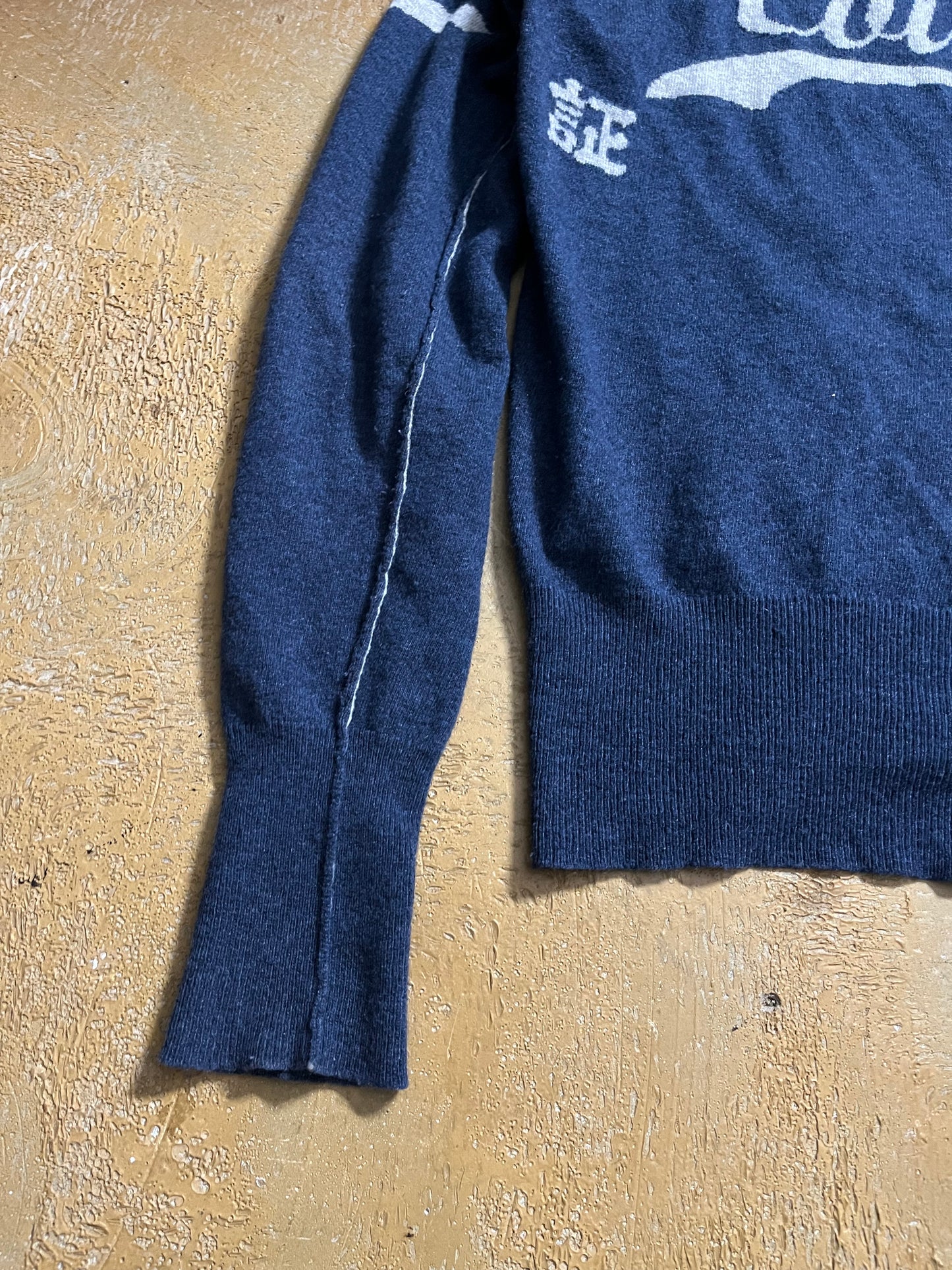 Evisu wool vintage hoodie zip-up - S