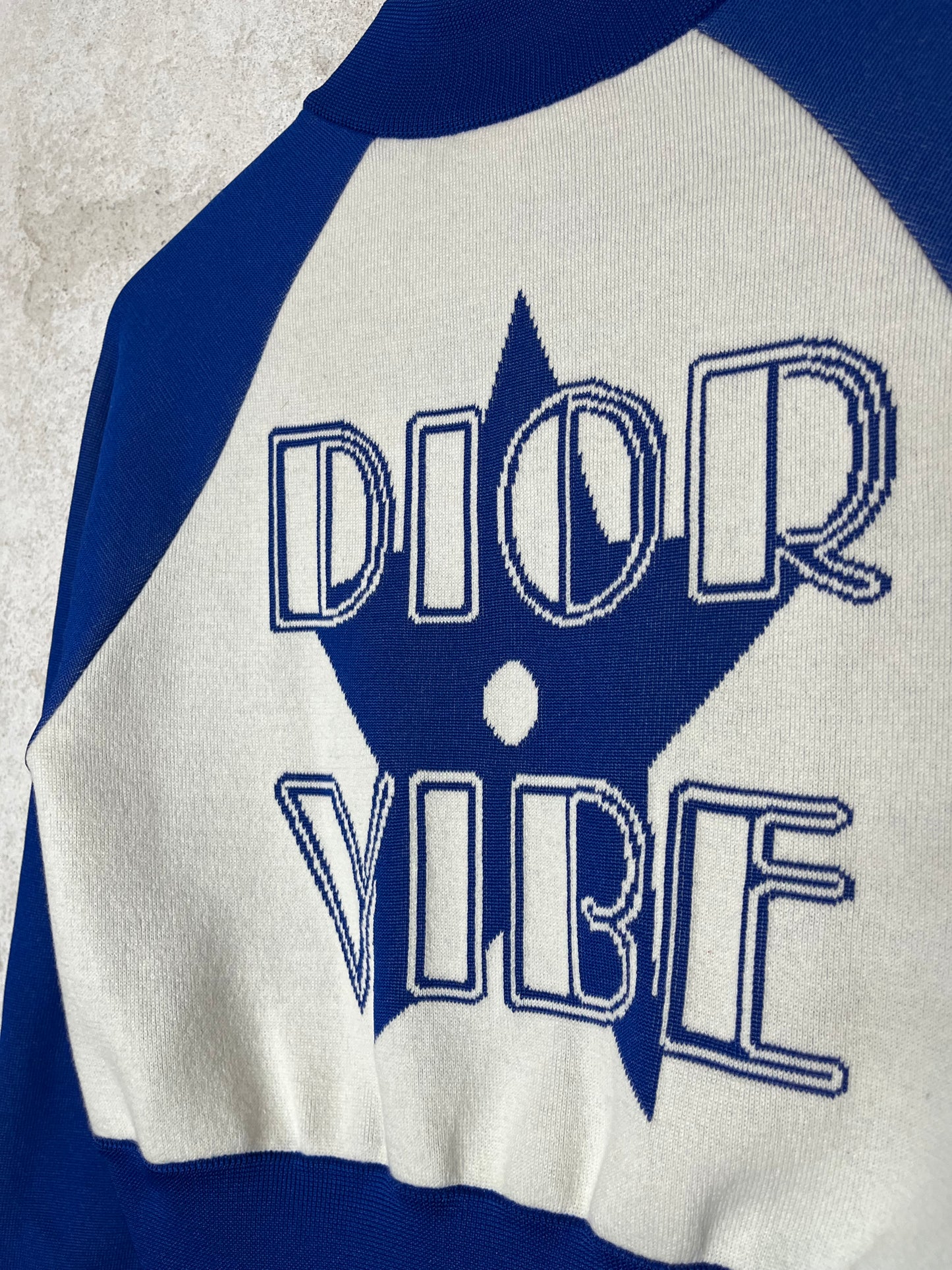 Christian Dior “Dior Vibe” cashmere zip-up sweater - S