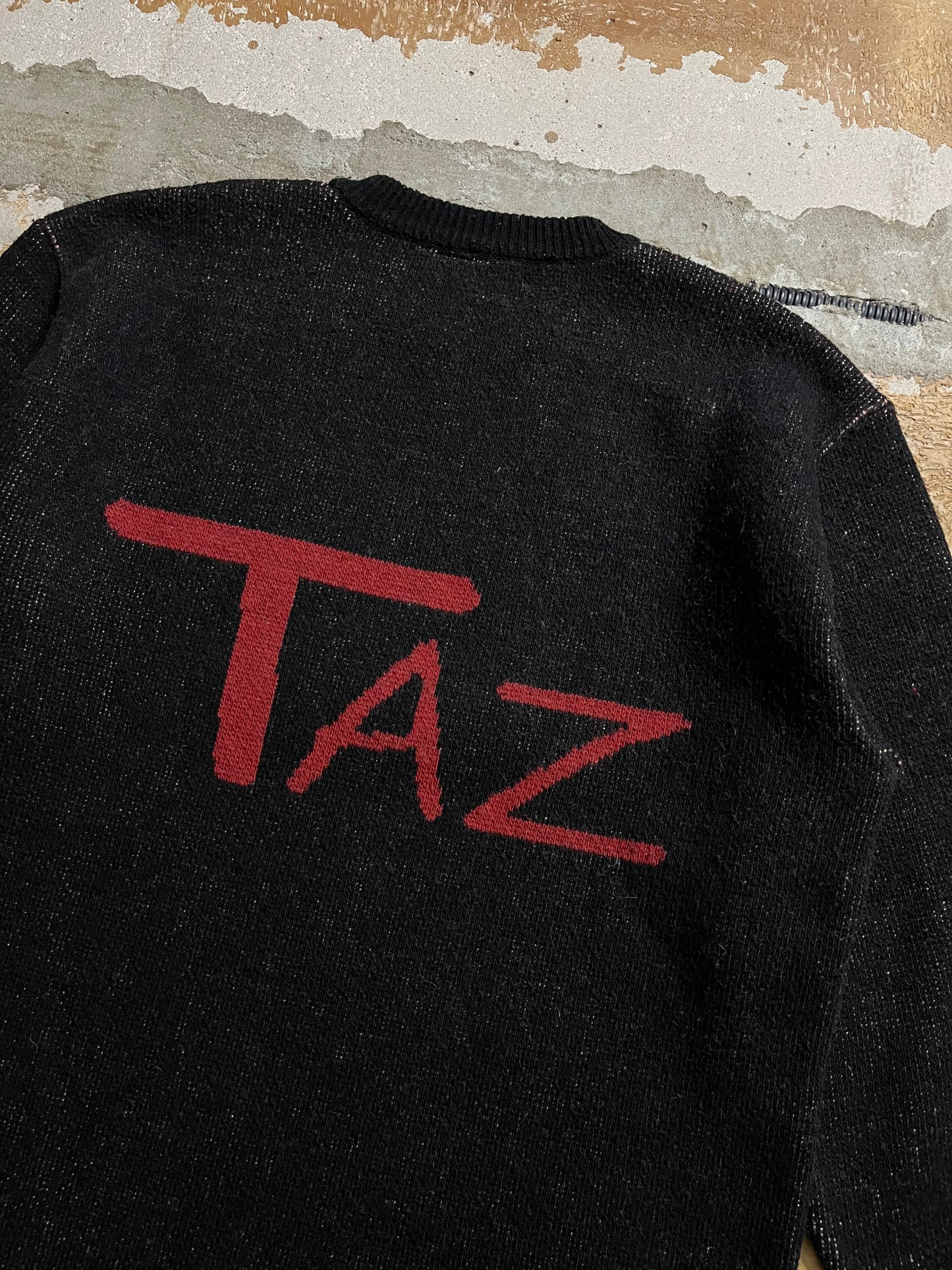 Taz Tasmanian Devil Looney Tunes knit sweater - L