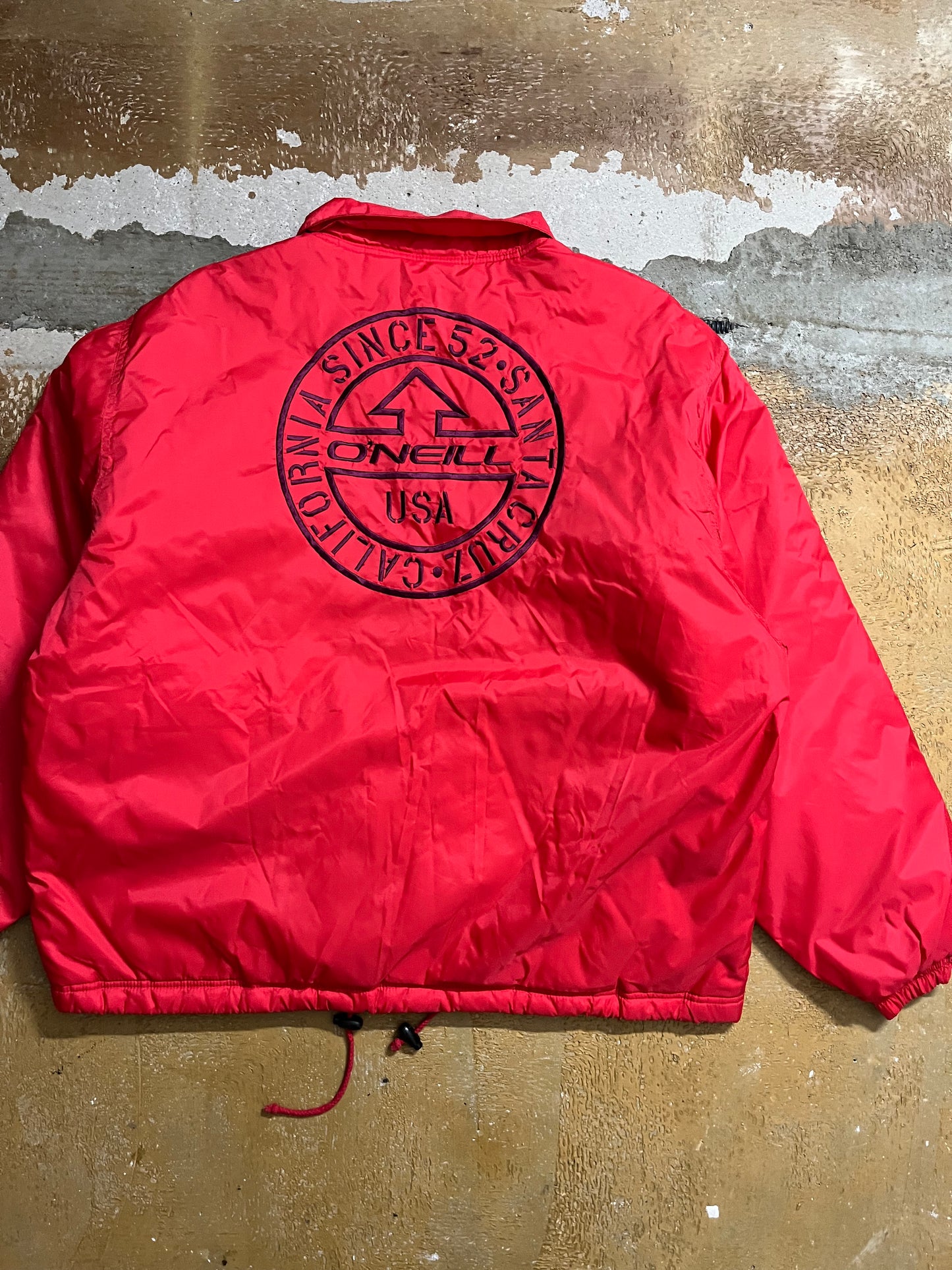 O’neill vintage red puffer jacket - L