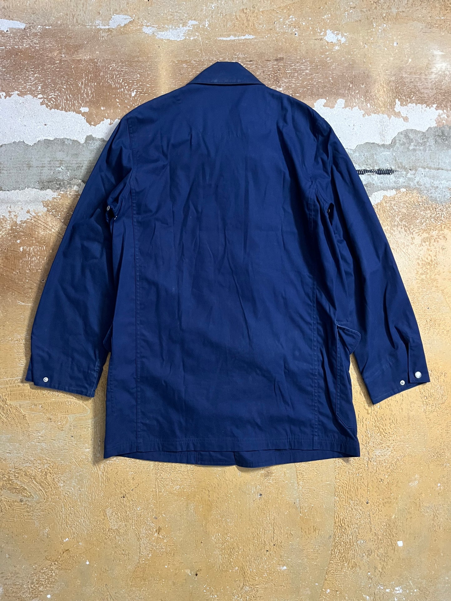 Ralph Lauren cotton metal fireman clasp trench coat - S