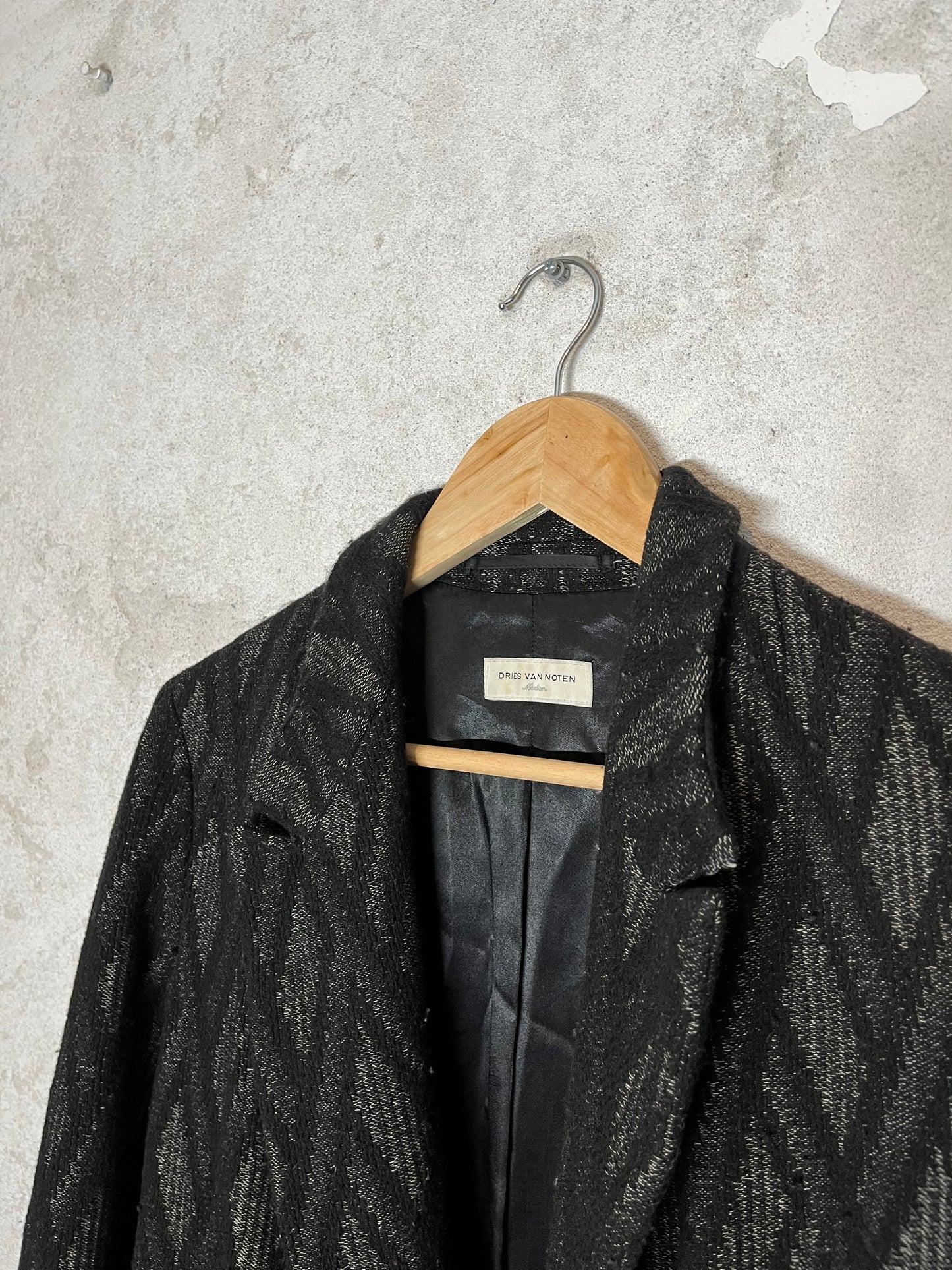 Dries van Noten trenchcoat wool designer jacket
