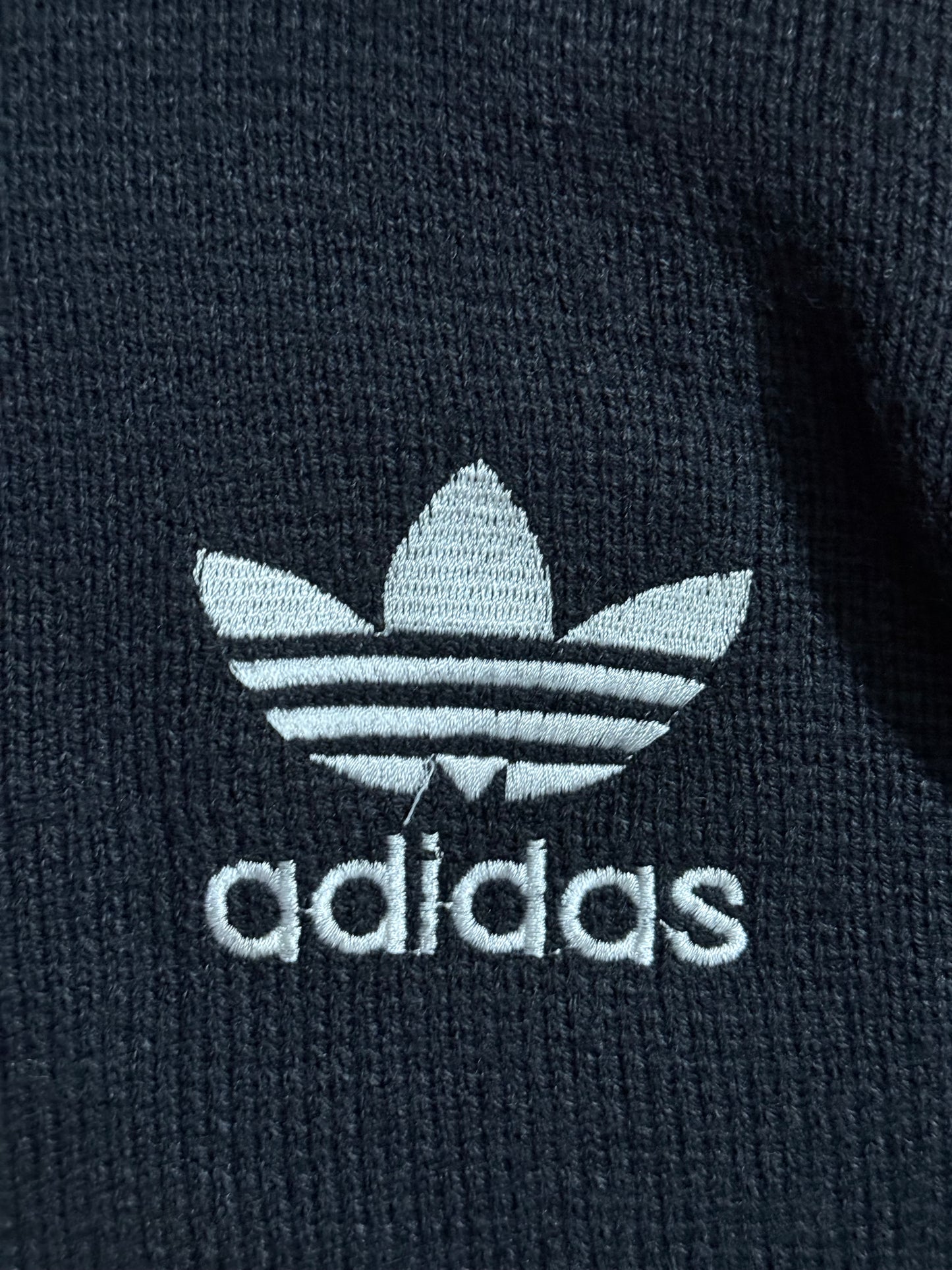 Adidas vintage knit orange black sweater - L