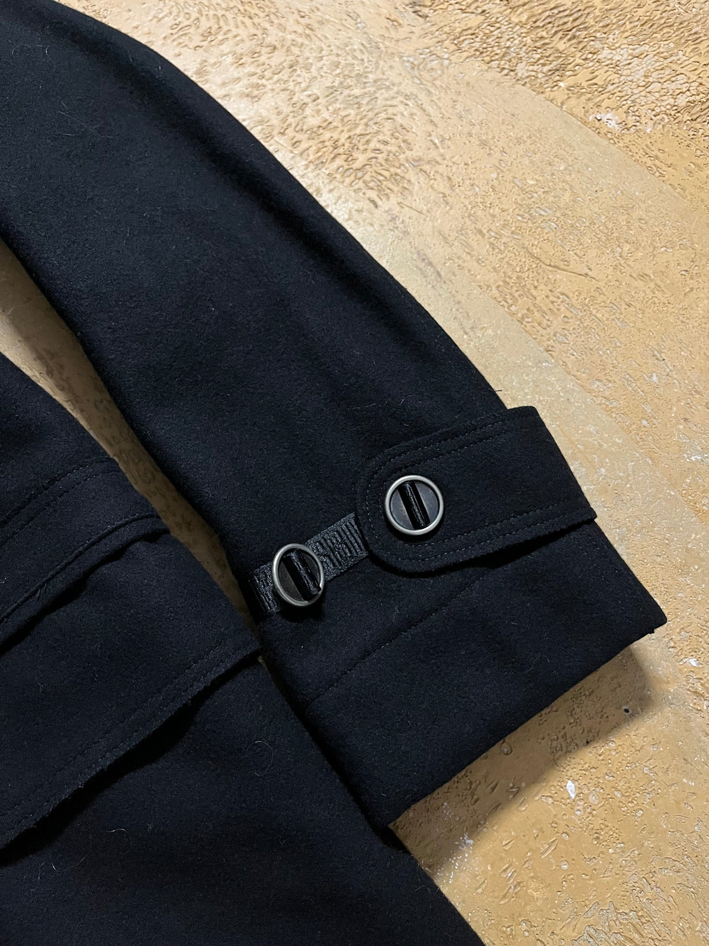 Dirk Bikkembergs wool puffer long coat - XL
