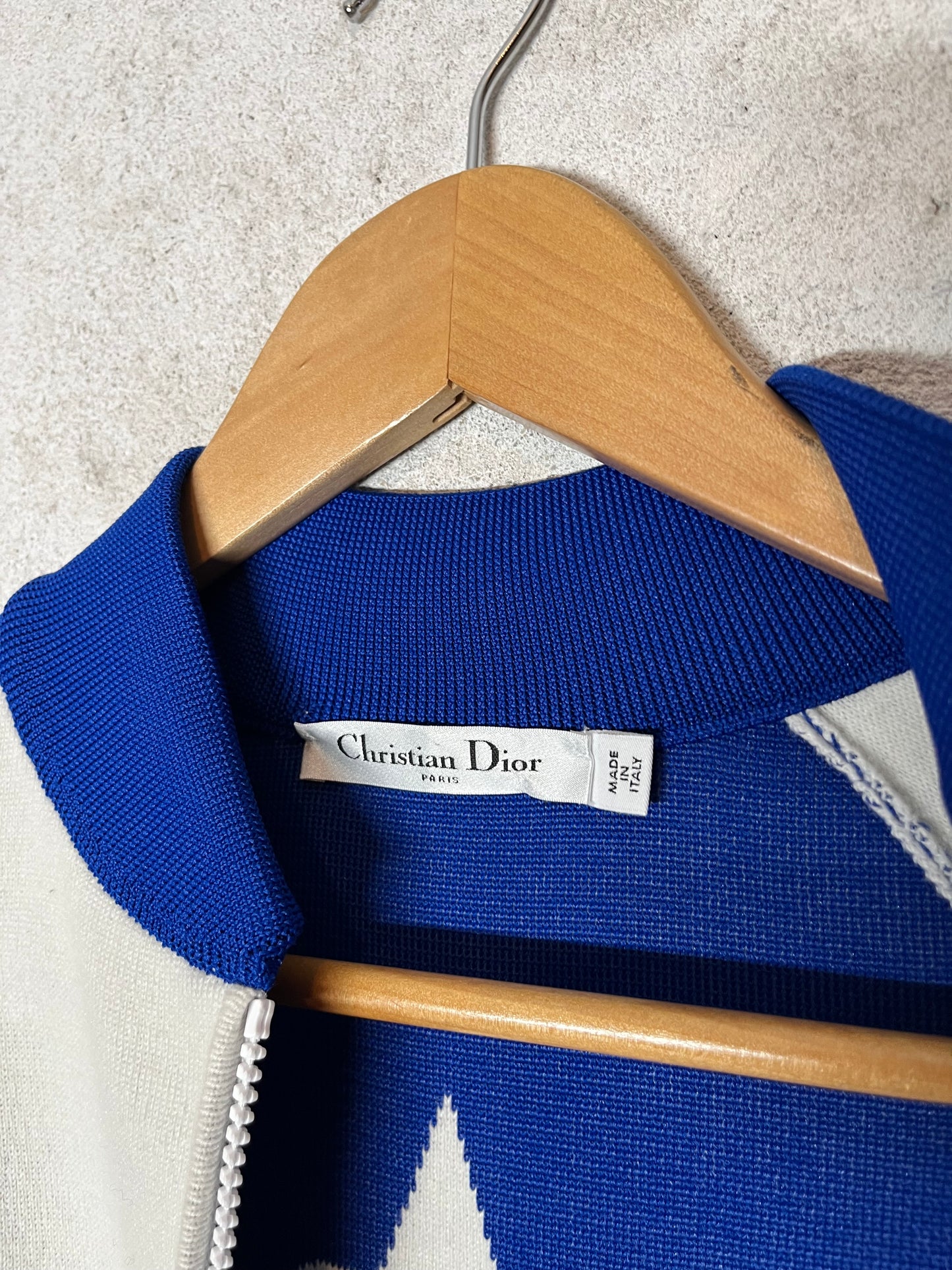 Christian Dior “Dior Vibe” cashmere zip-up sweater - S