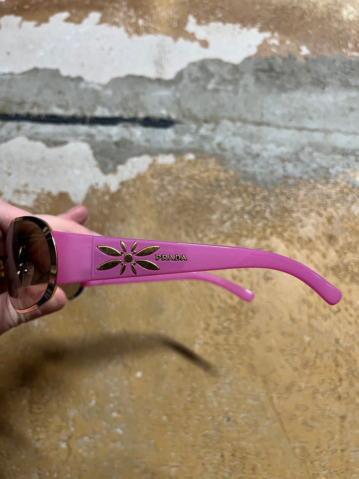 Vintage Prada pink sunglasses with box