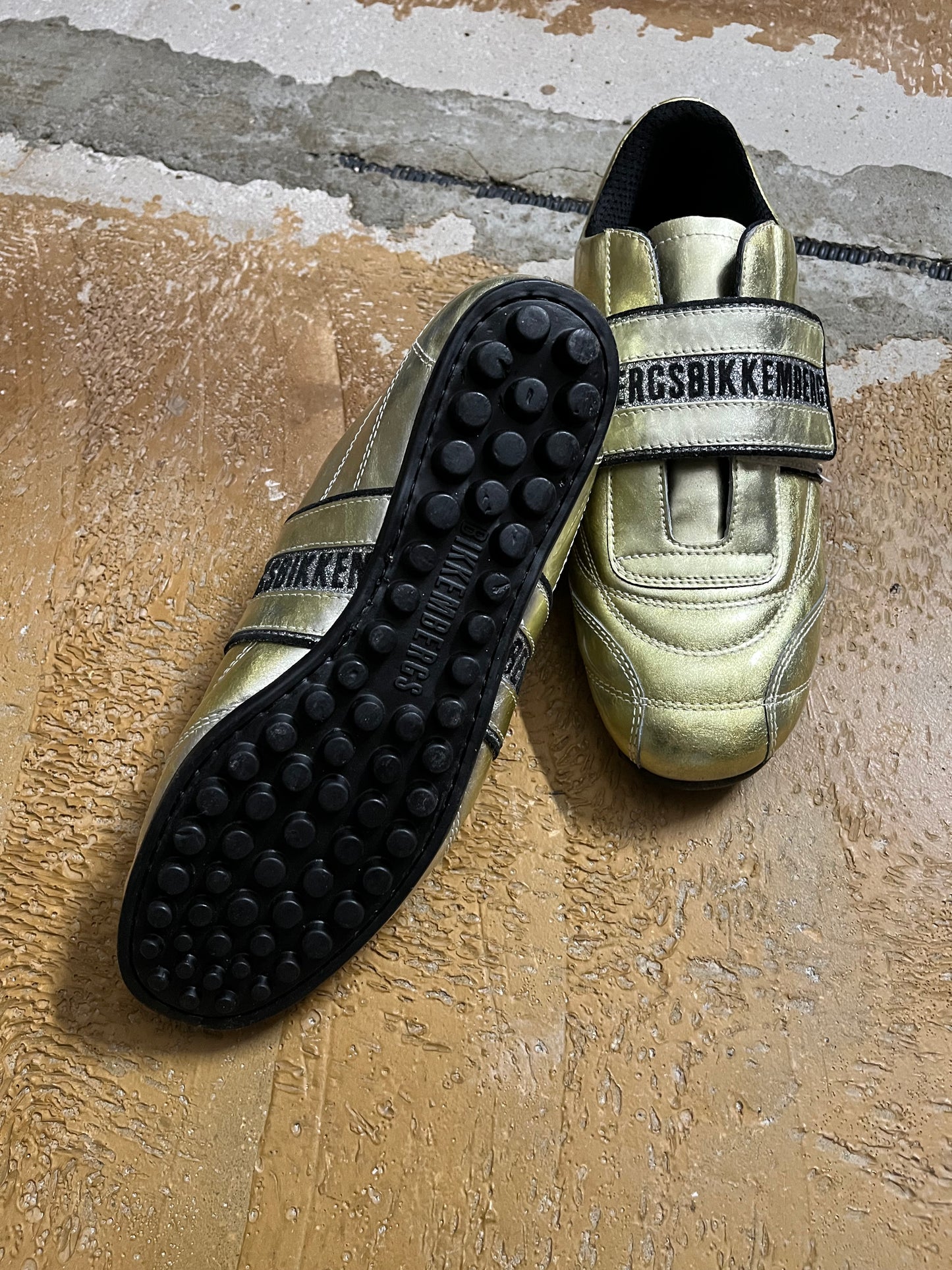 Dirk Bikkembergs gold shoes NEW - 40