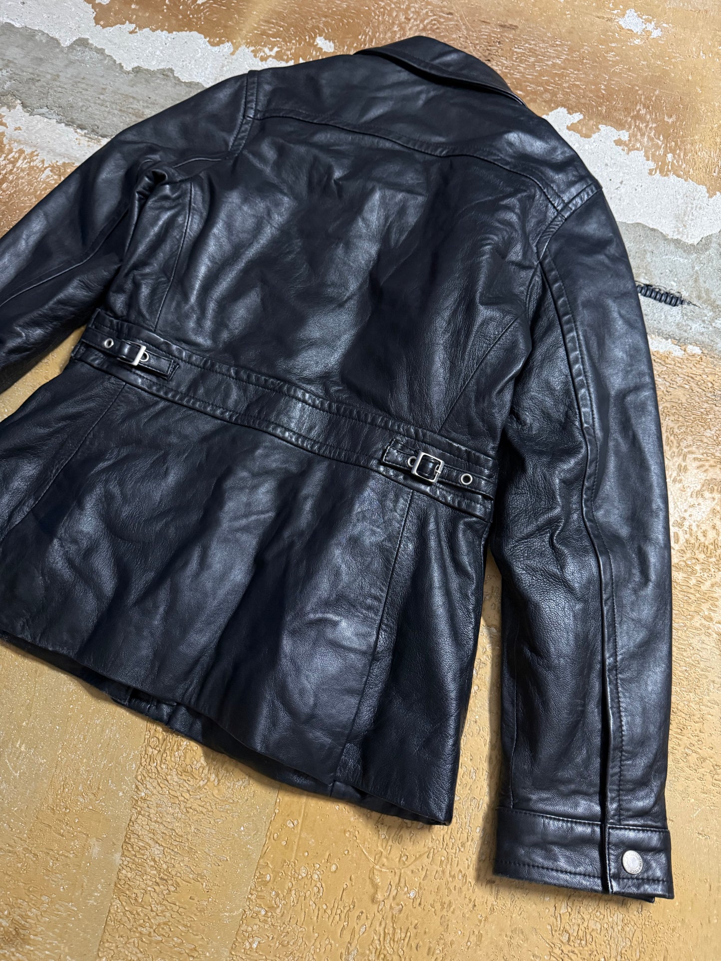 Coach Leatherware leather vintage jacket monogram lined - S
