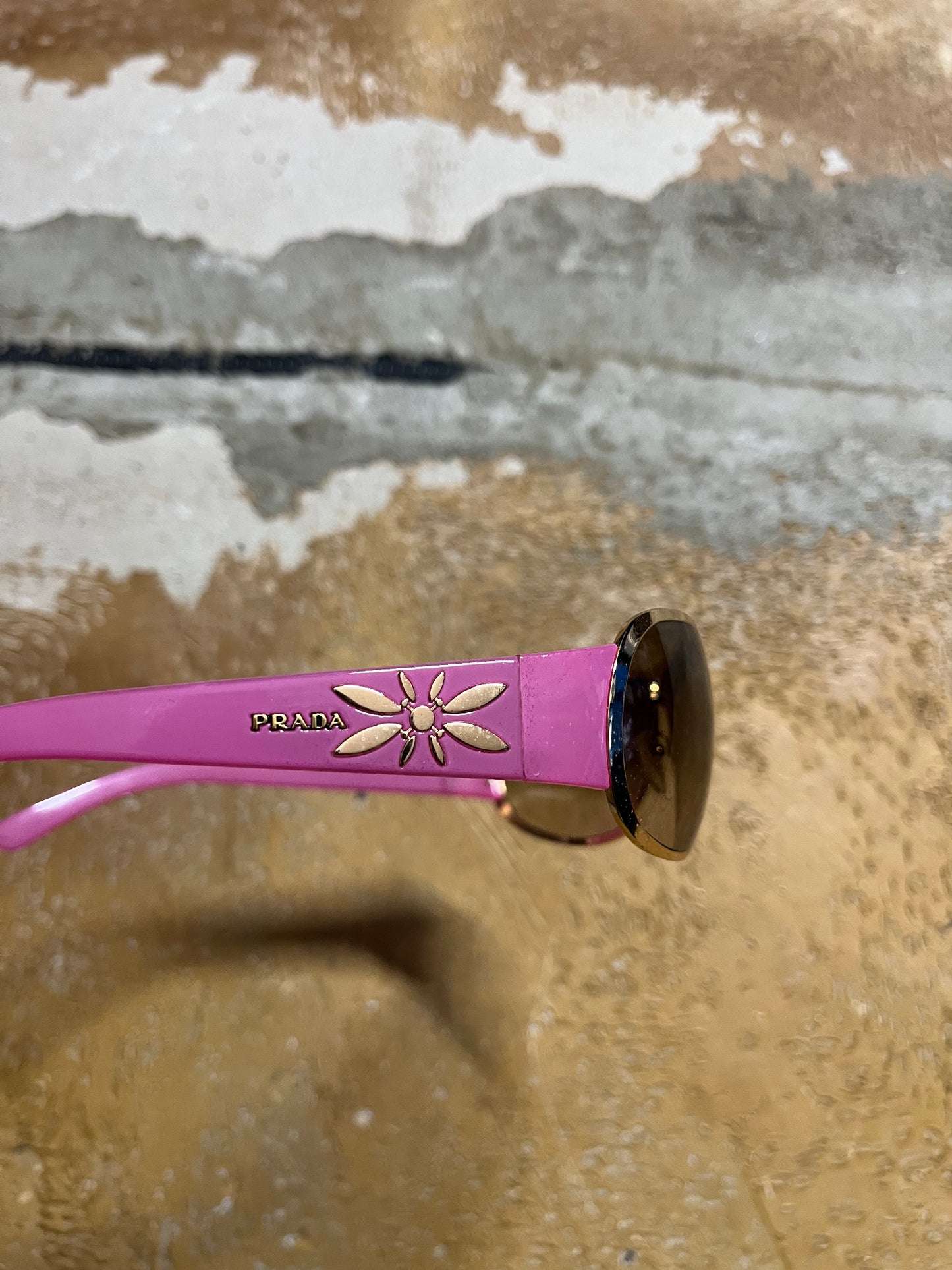 Vintage Prada pink sunglasses with box