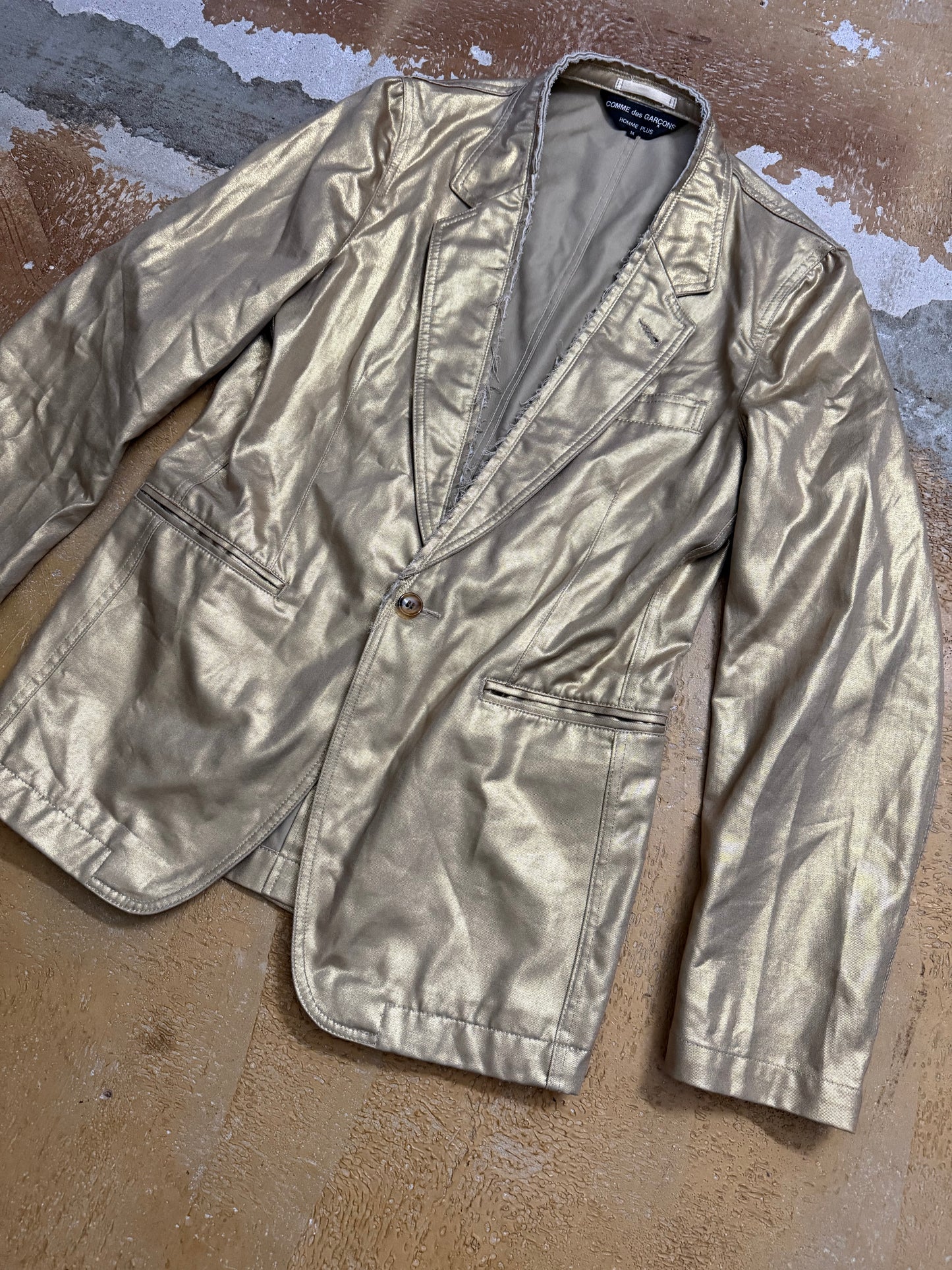 Comme des Garcons SS06 gold blazer jacket - M
