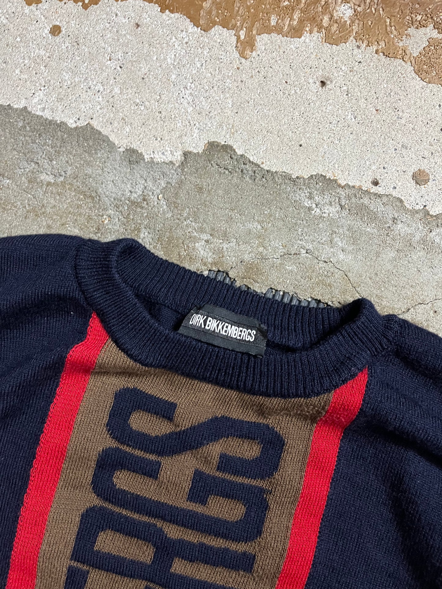 Dirk Bikkembergs merino wool knit sweater - M
