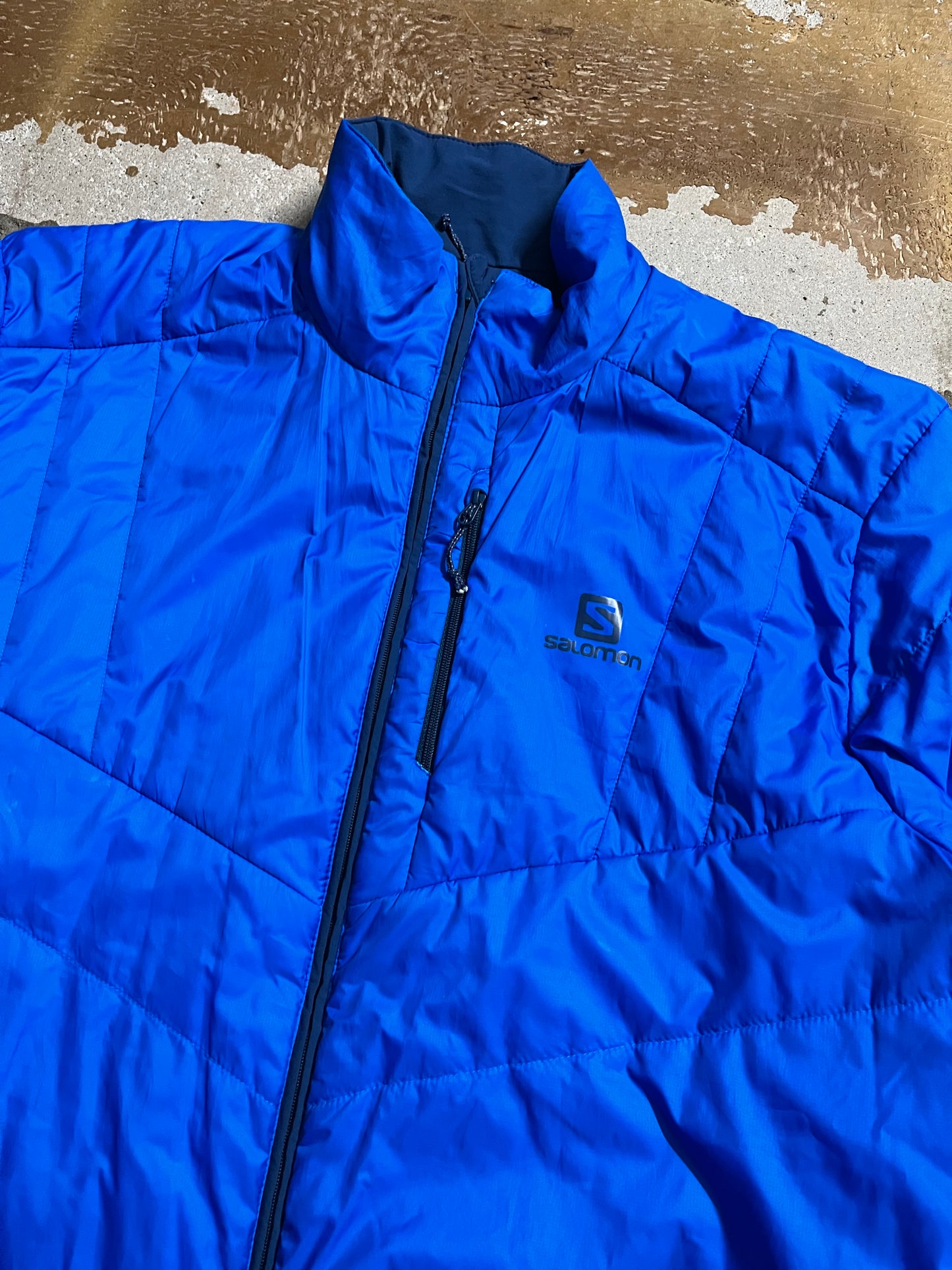 Salomon reversible down hiking jacket - L