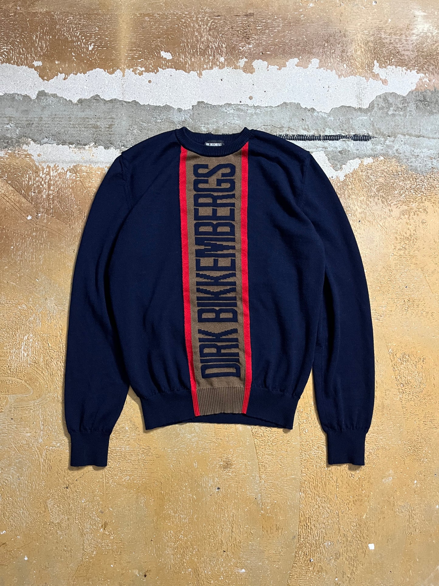 Dirk Bikkembergs merino wool knit sweater - M