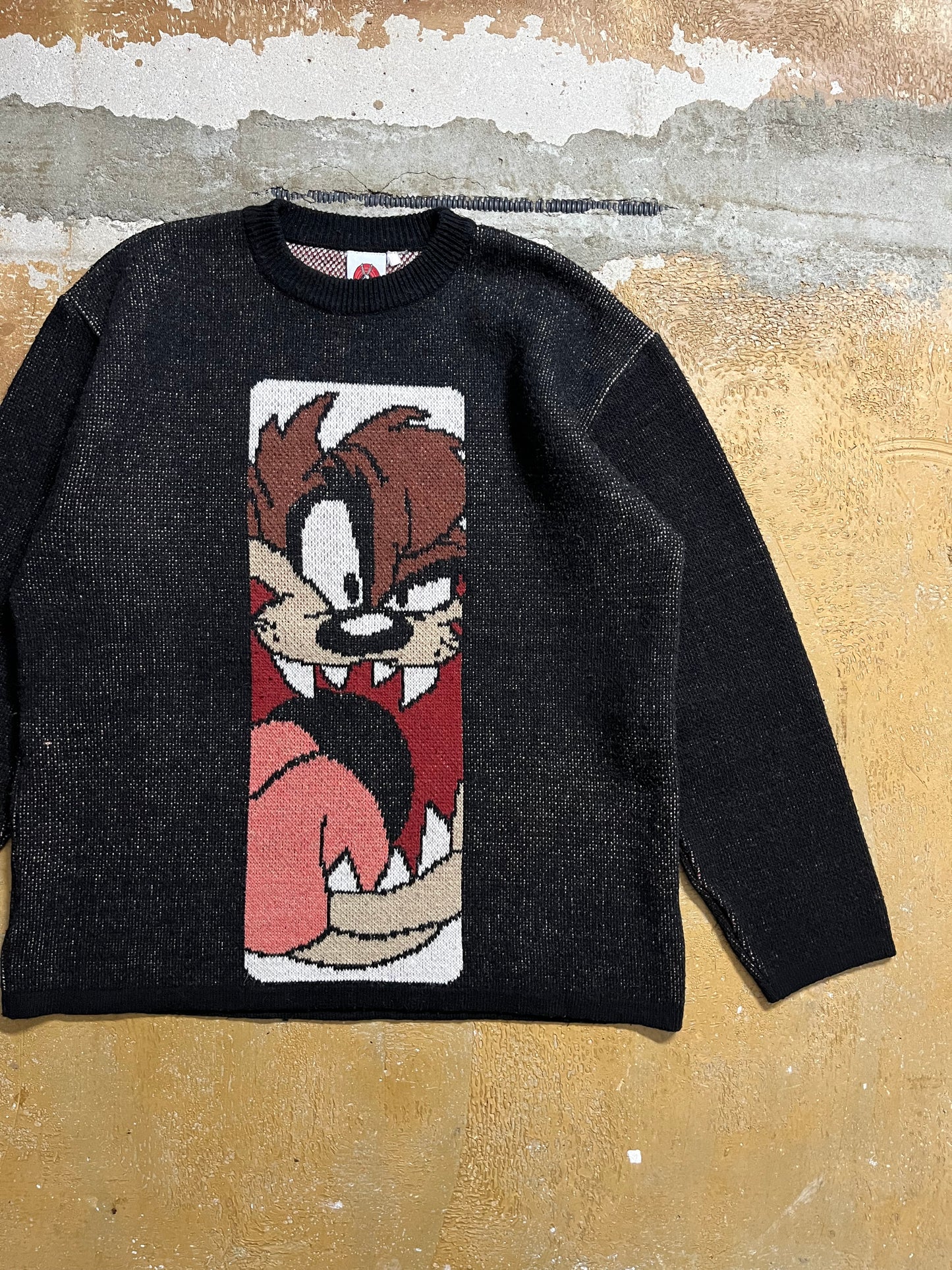 Taz Tasmanian Devil Looney Tunes knit sweater - L