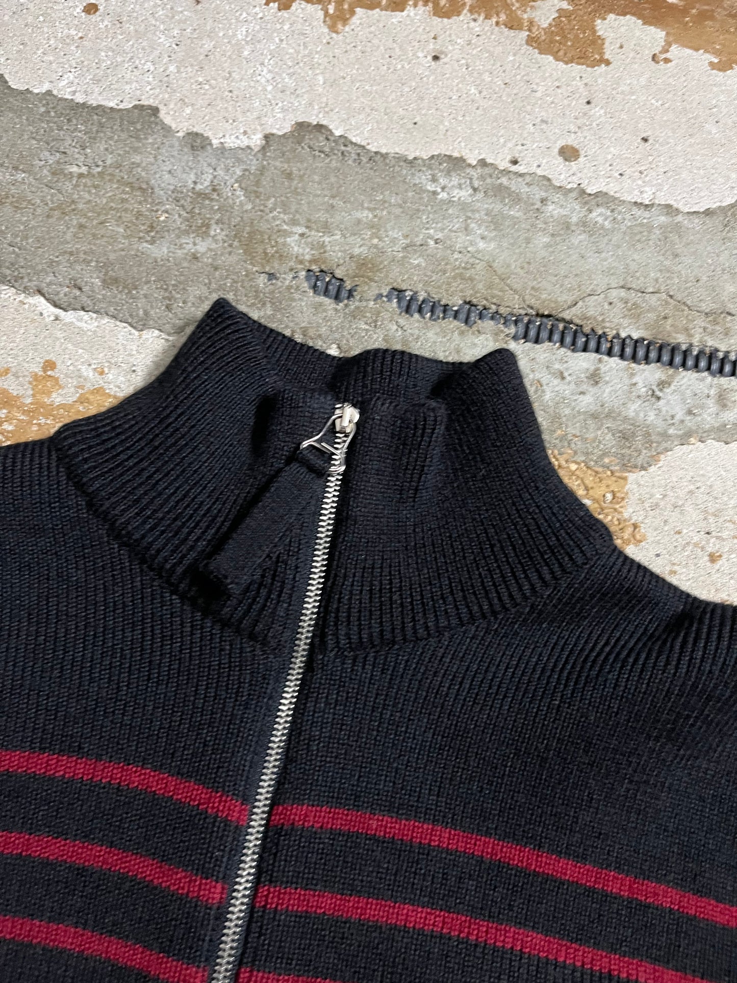 Jean Paul Gaultier knit zip-up sweater - XS