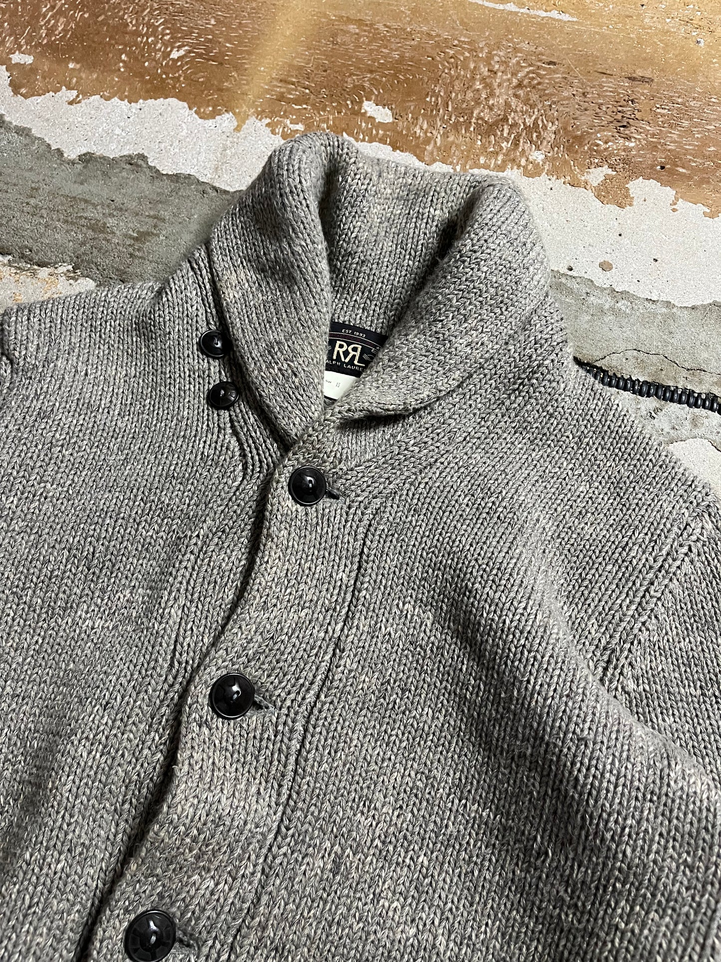 Ralph Lauren Double RL knit shawl cardigan - XS