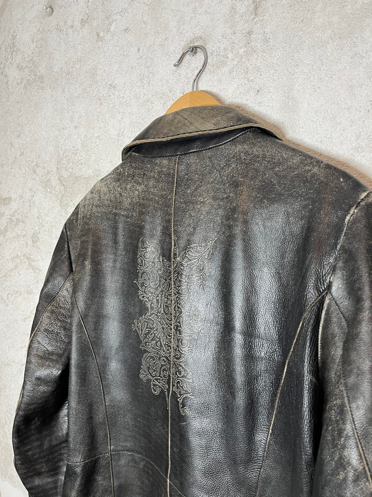 Armani Jeans leather jacket - M