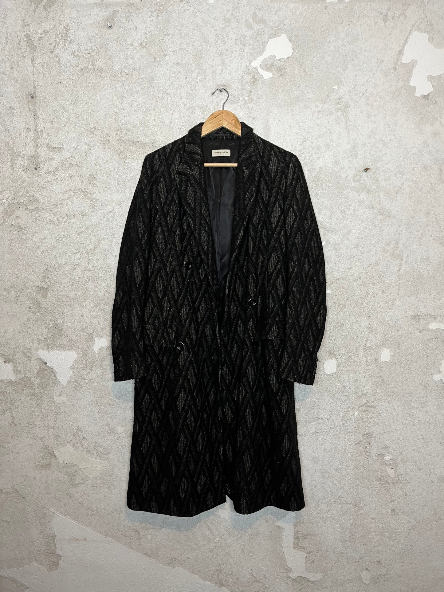 Dries van Noten trenchcoat wool designer jacket - M