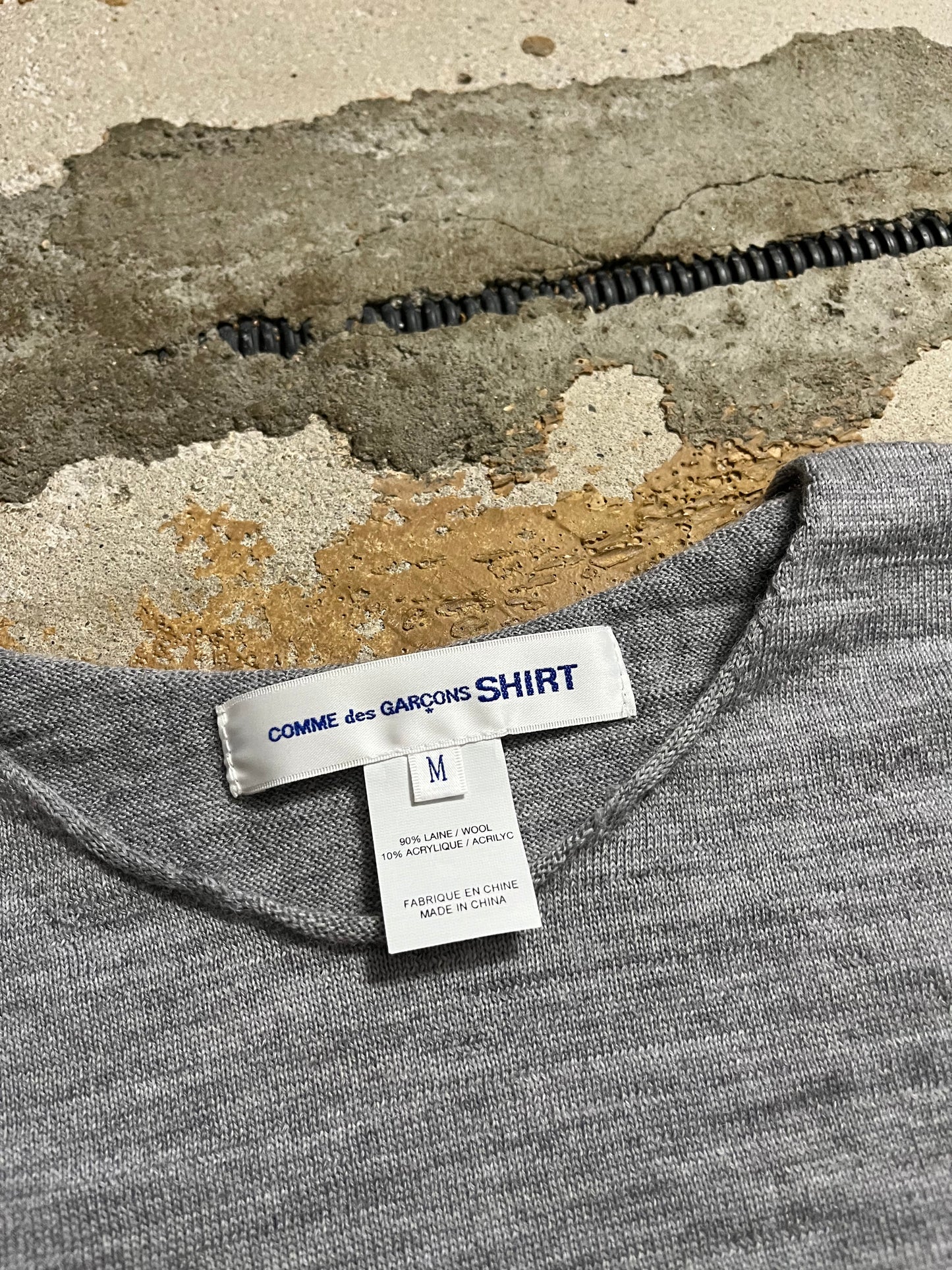 Comme des Garcons wool longsleeve sweater - M