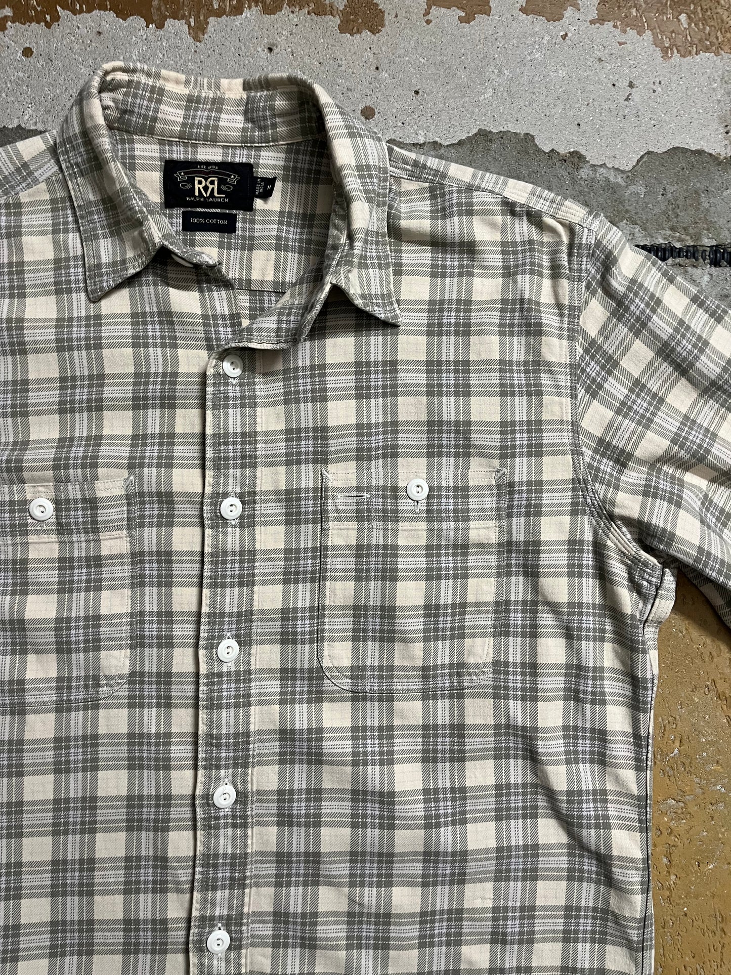 Ralph Lauren double RL workshirt - M