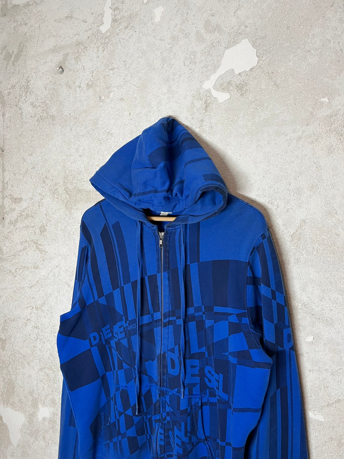 Diesel vintage 2000s 90s hooded zip-up sweatshirt
