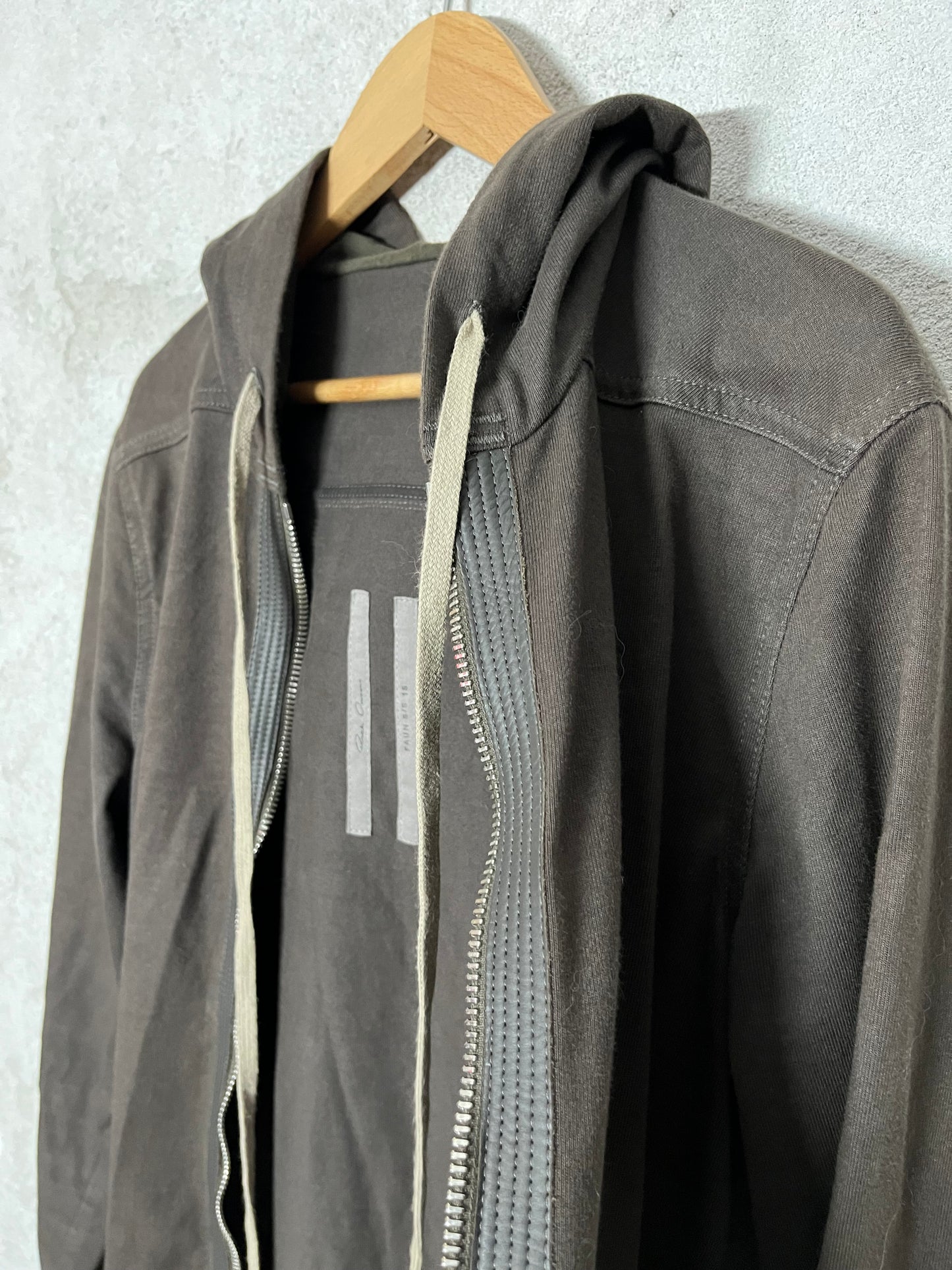 Rick Owens Faun S/S 15 zip-up hoodie - L