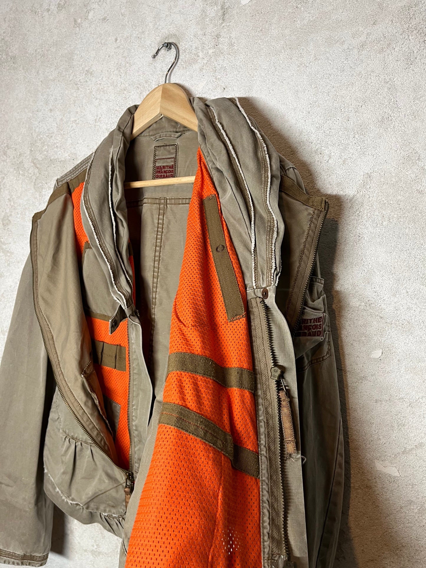 Marithe Francois Girbaud zippable pocket jacket - M