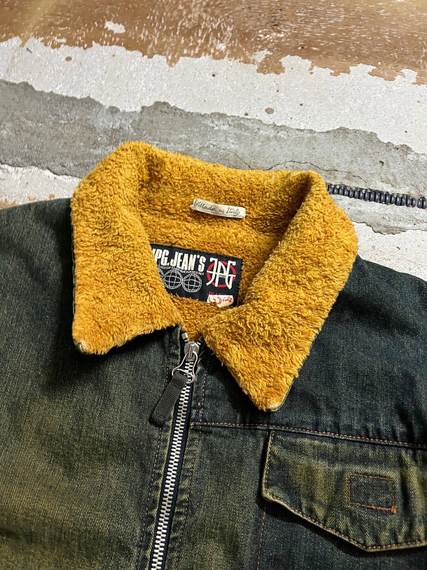 Jean Paul Gaultier acid wash denim jacket - XS