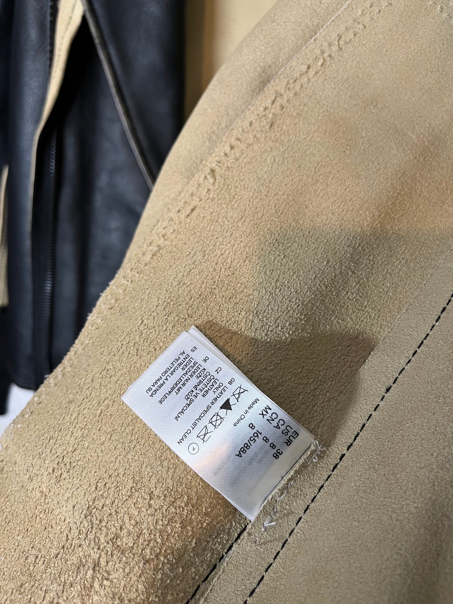 H&M x Maison Martin Margiela distressed leather jacket - M