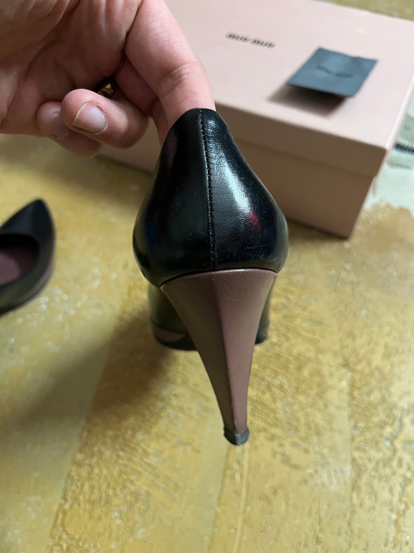 Miu Miu leather heels - 37,5