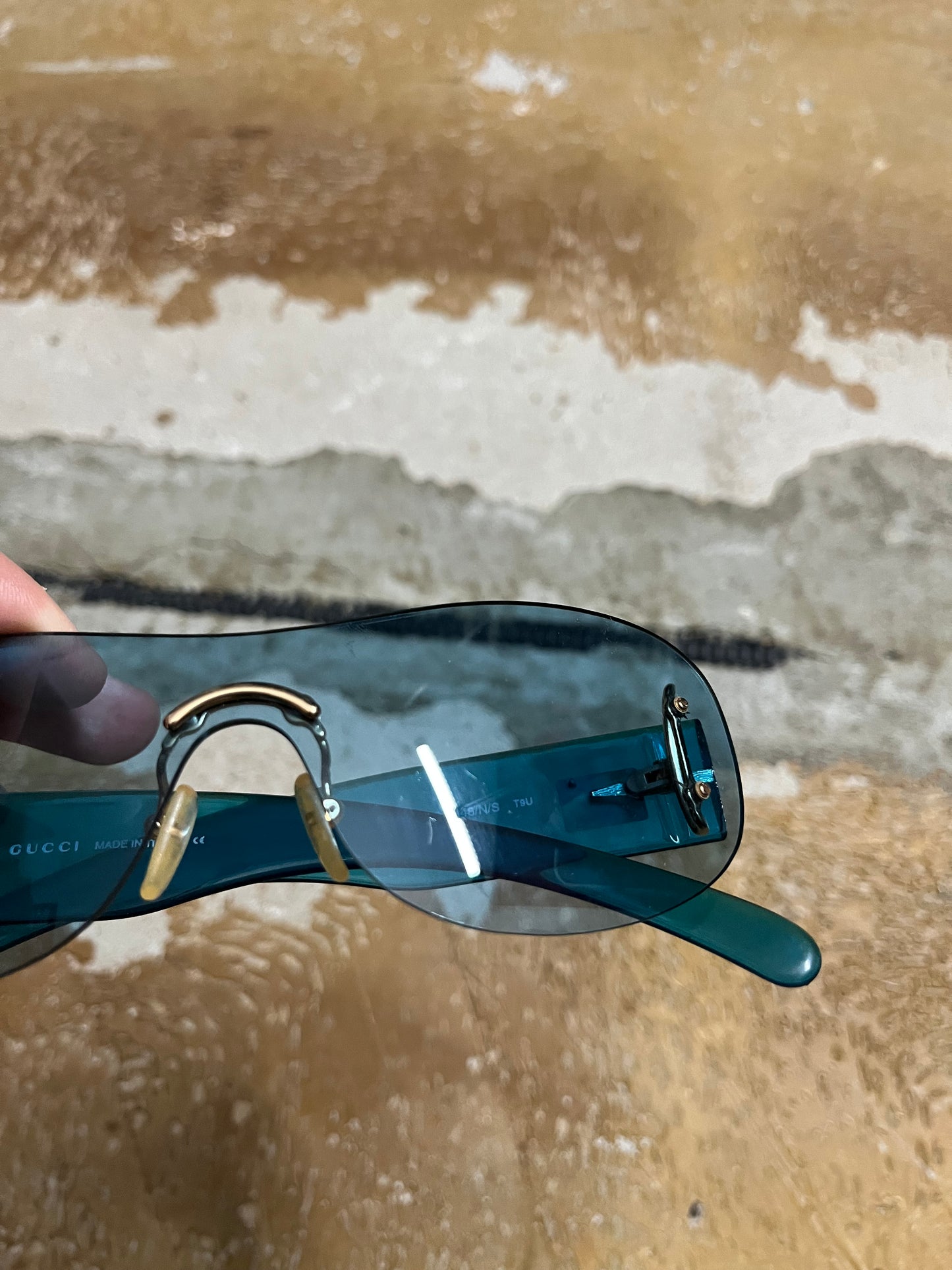 Gucci vintage blue sunglasses