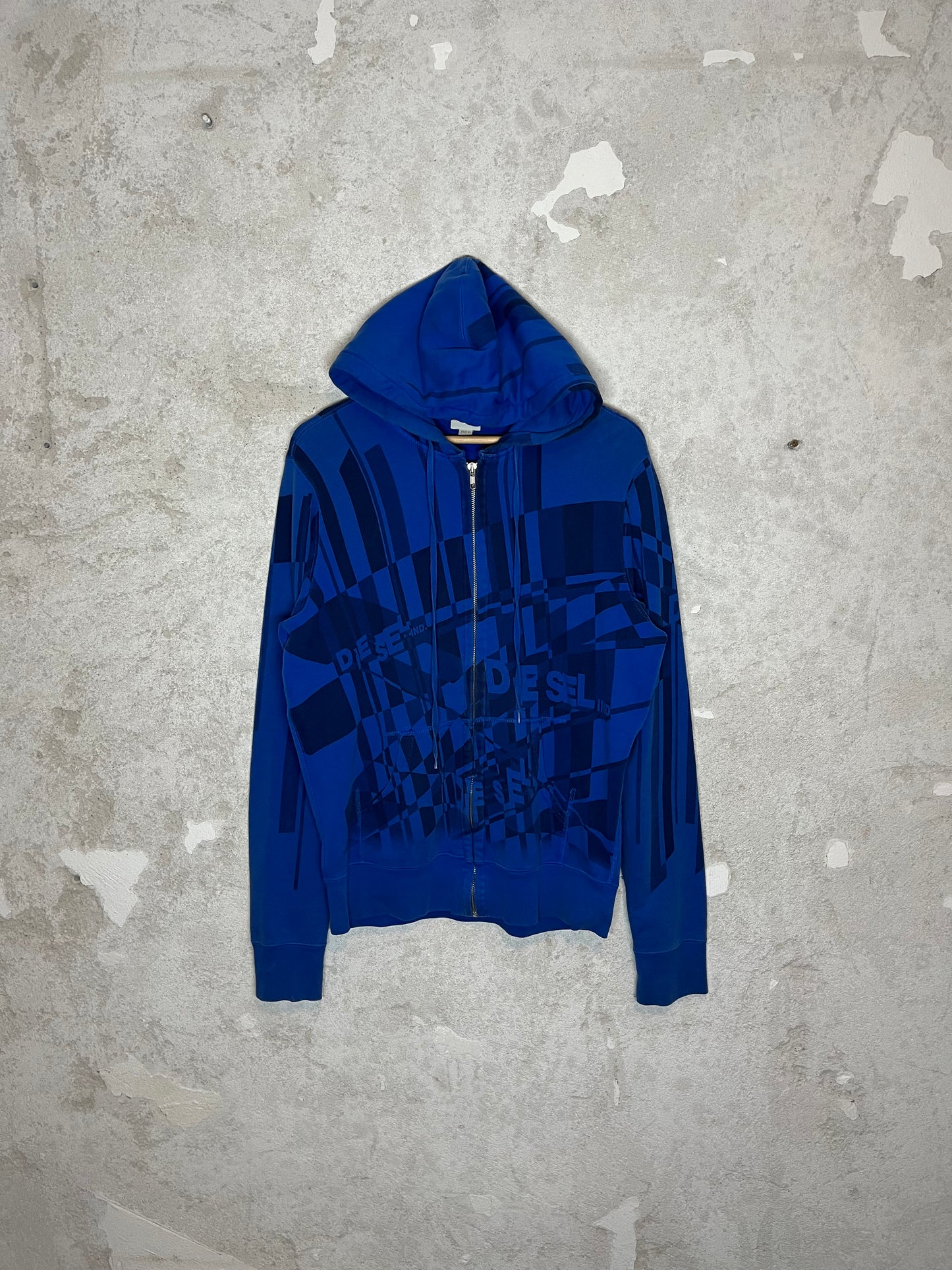 Diesel vintage 2000s 90s hooded zip-up sweatshirt