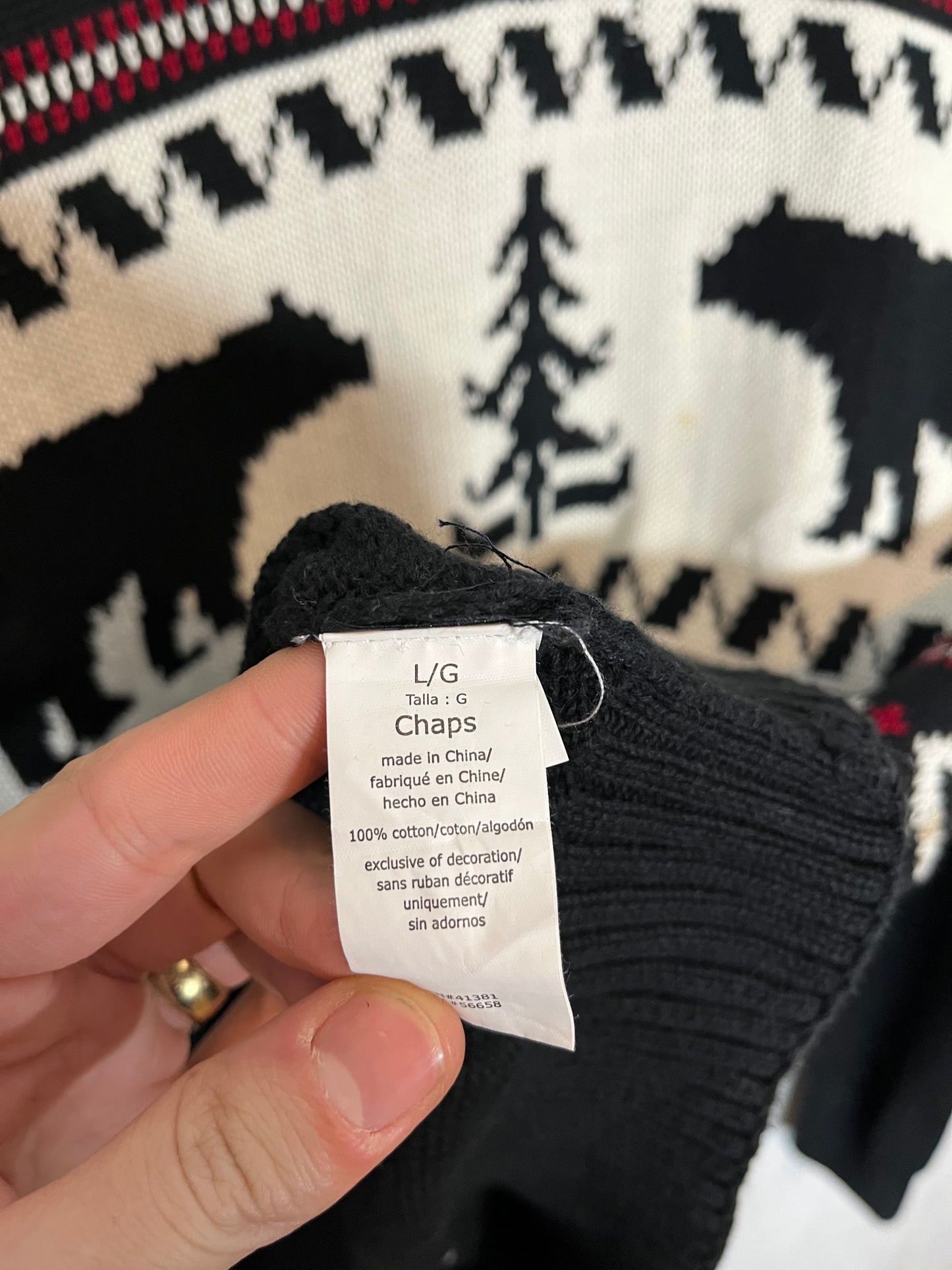 Ralph Lauren Chaps vintage ski sweater - L
