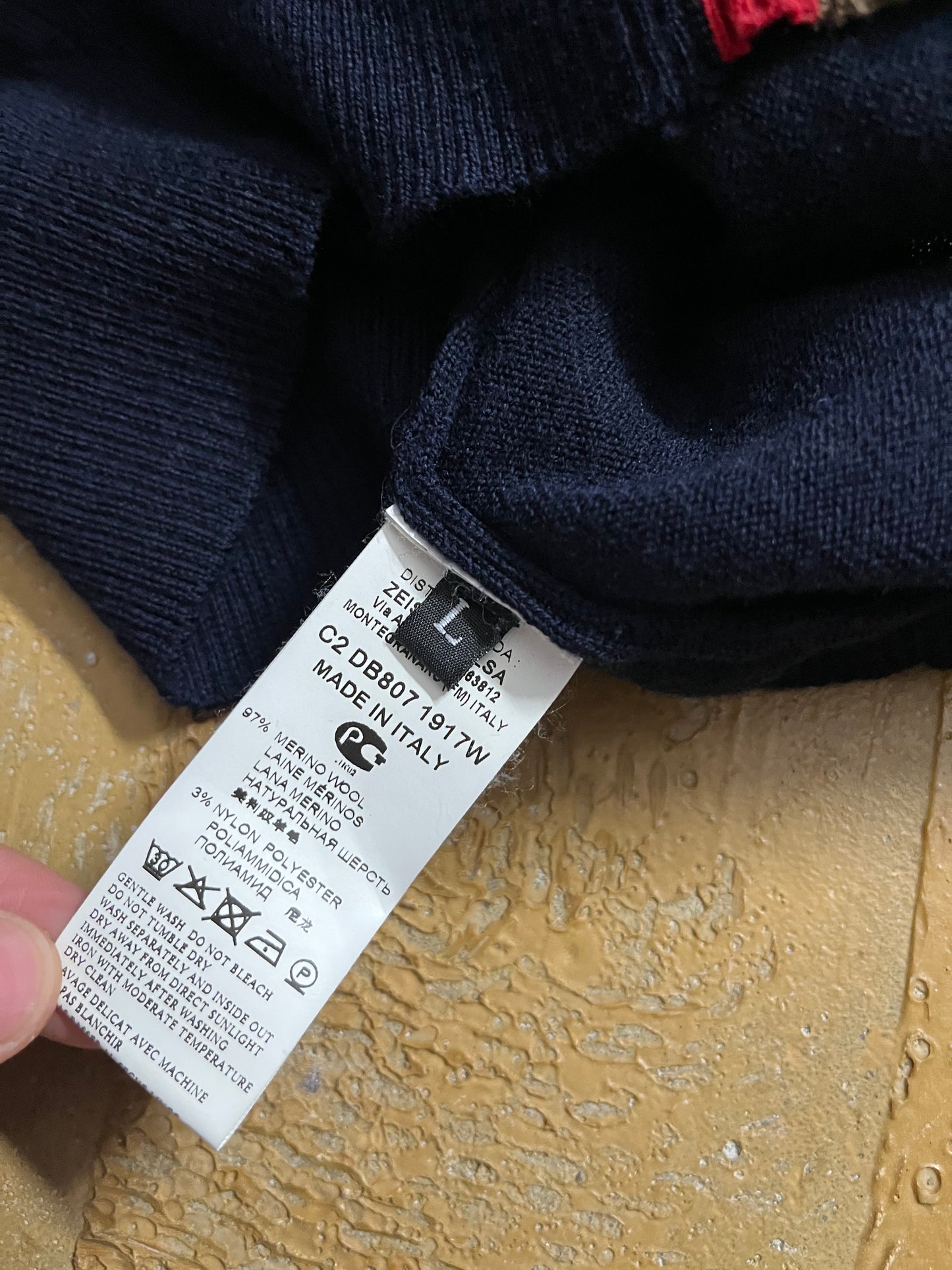 Dirk Bikkembergs merino wool knit sweater - M