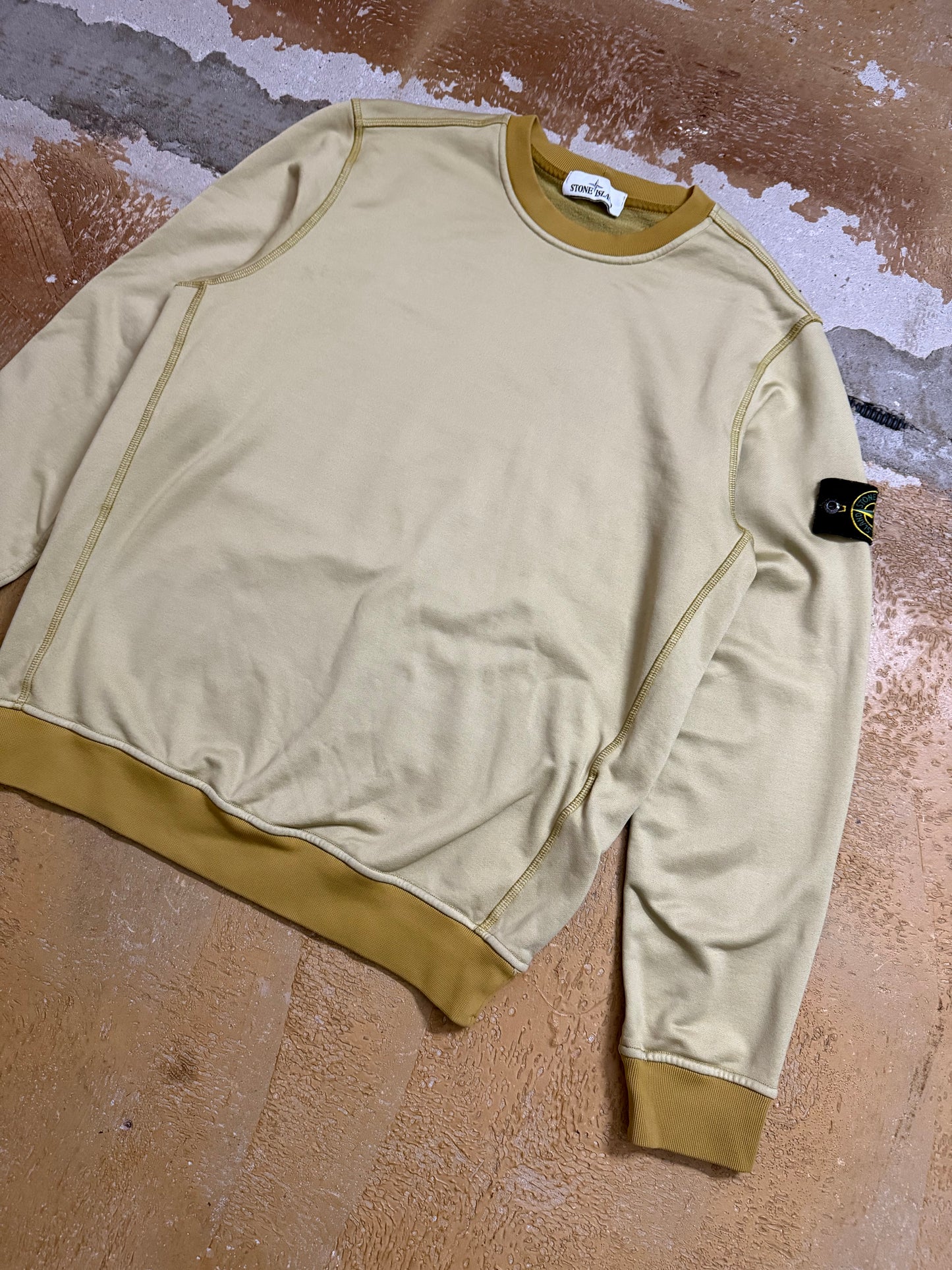 Stone Island yellow sweatshirt - M