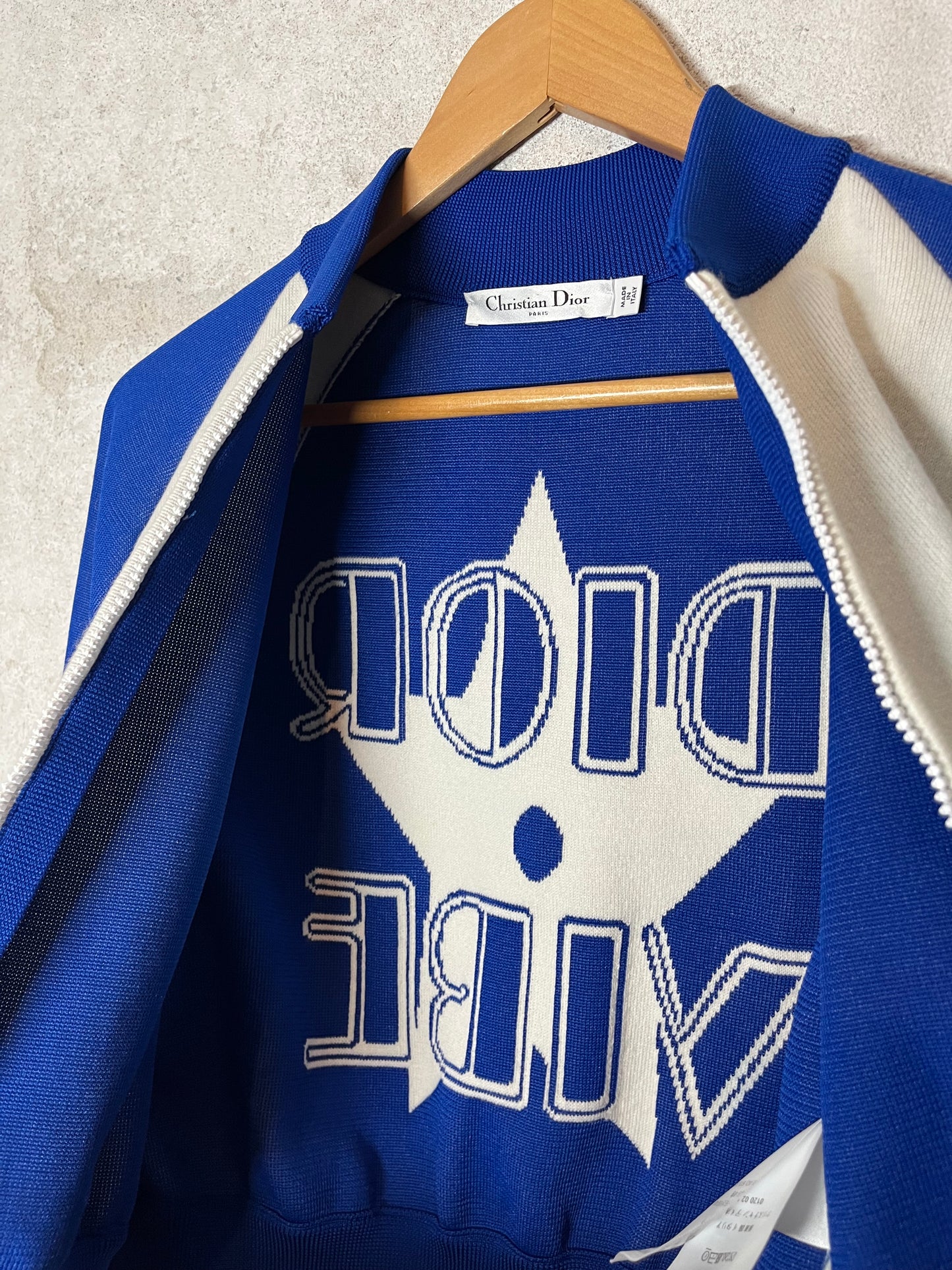 Christian Dior “Dior Vibe” cashmere zip-up sweater - S
