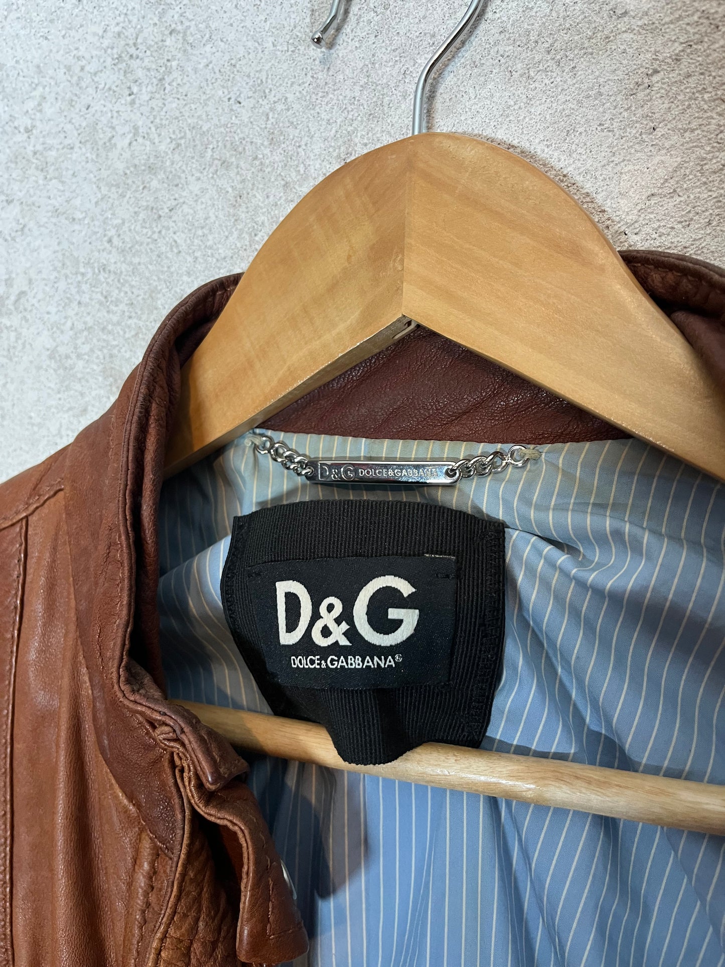 Dolce & Gabbana leather multizip jacket - XS