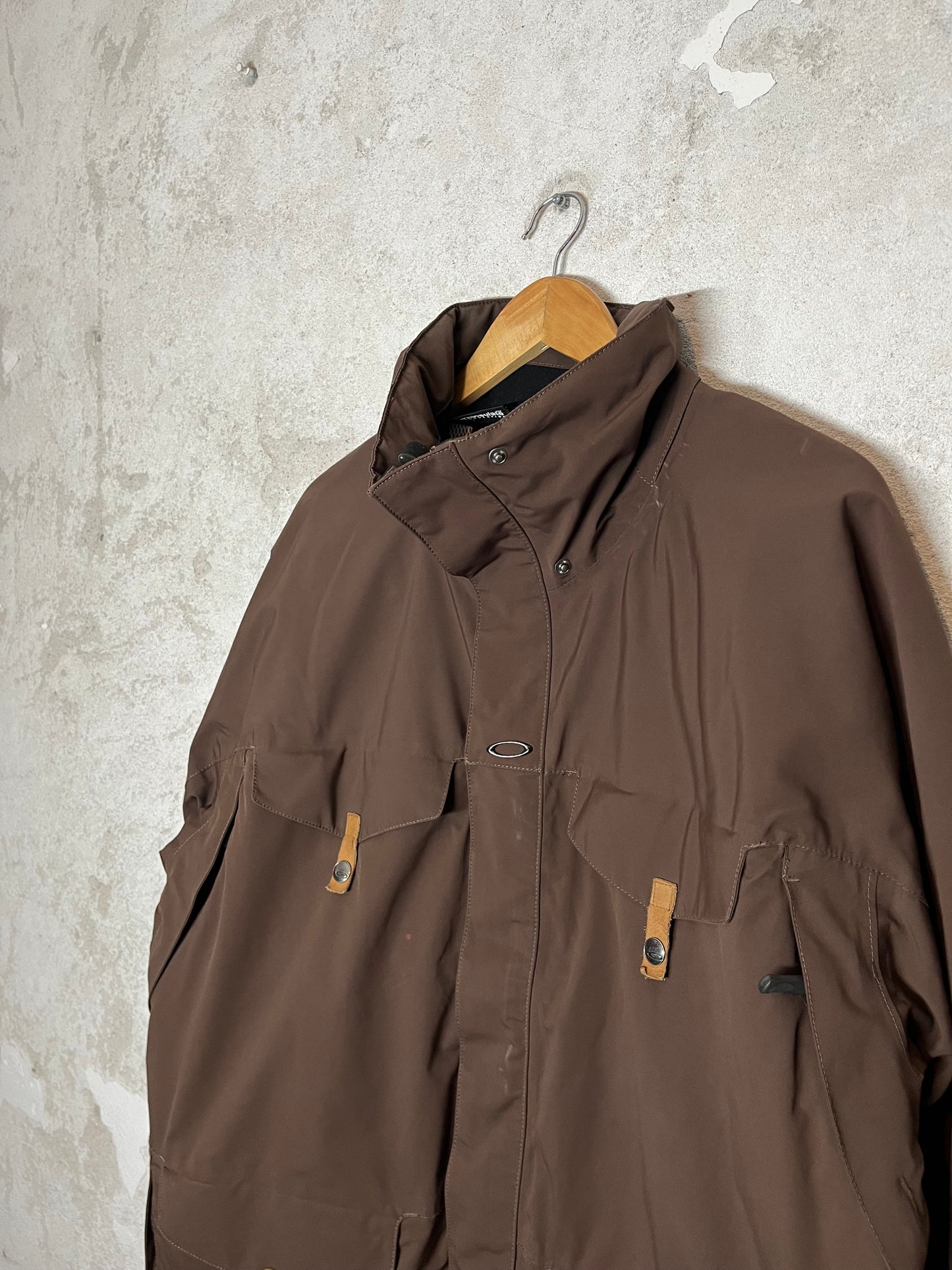 Oakley brown oversized ski jacket - XL