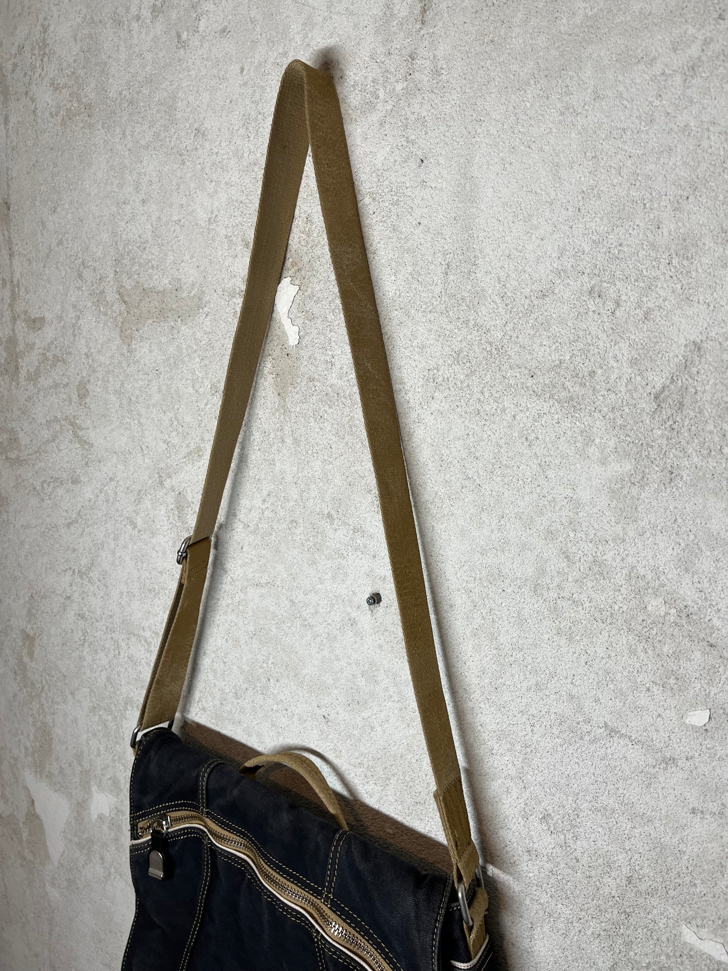 Diesel vintage canvas tote side bag