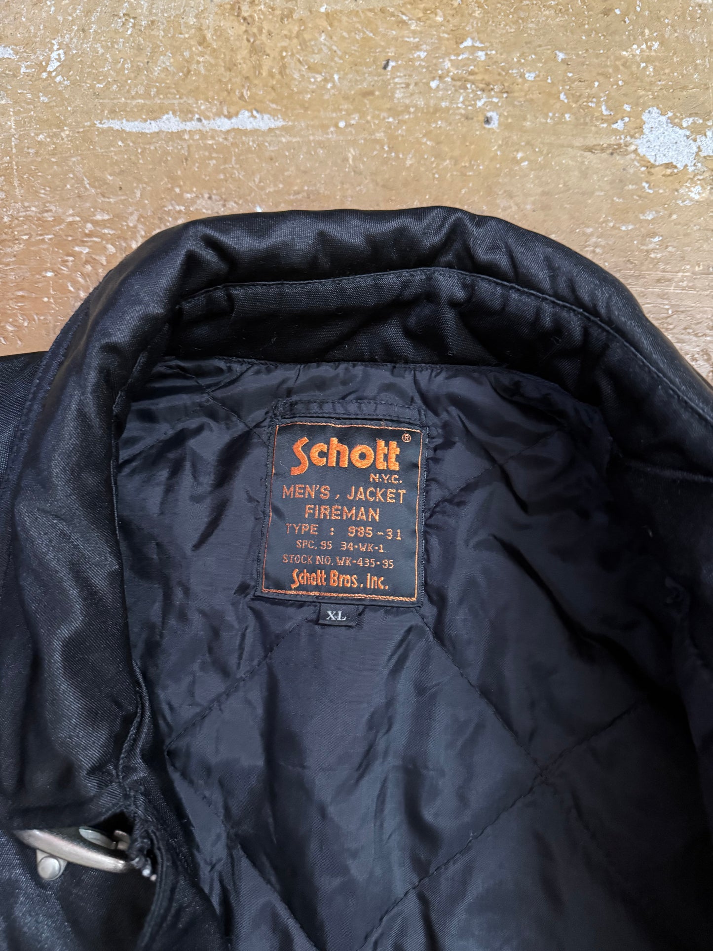 Schott NYC fireman lobster clasp winter jacket - XL